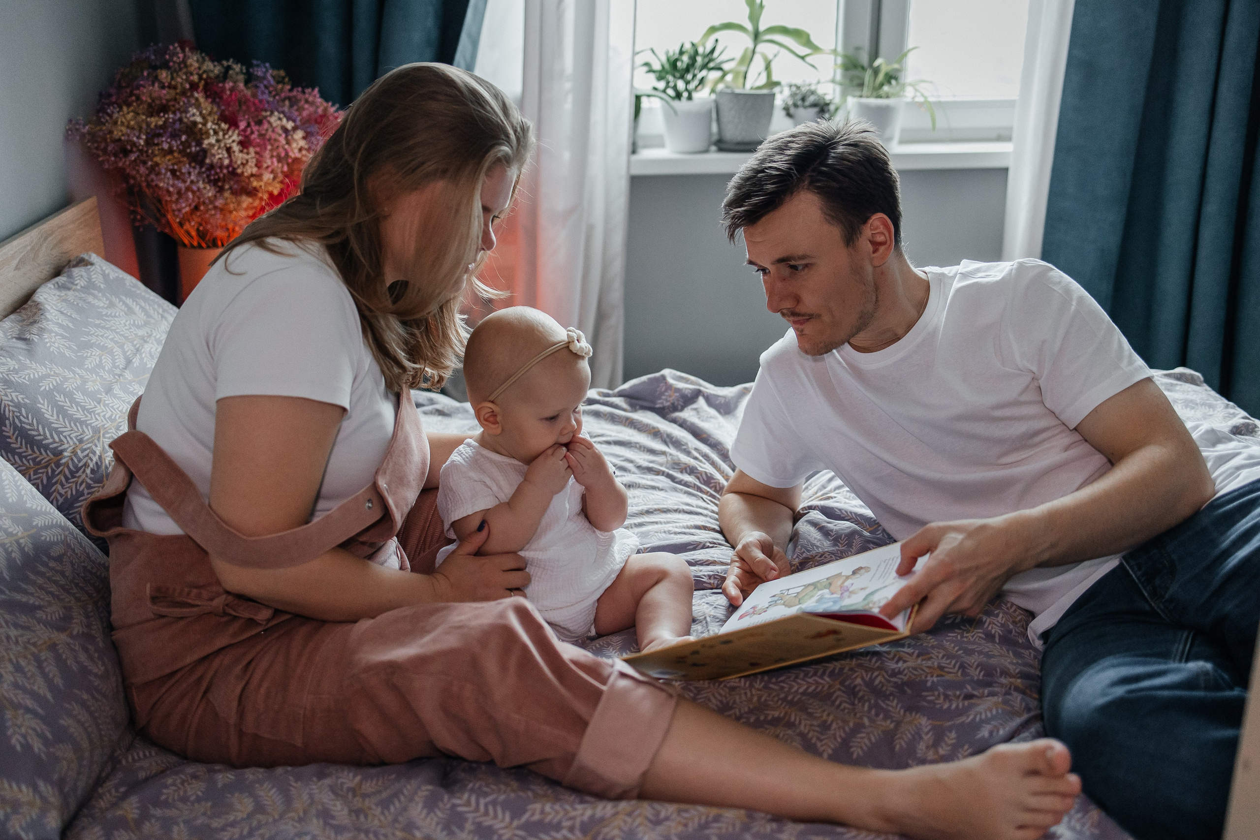Лилия, Вадим и Зоя. Домашняя. Детский и семейный фотограф. Москва