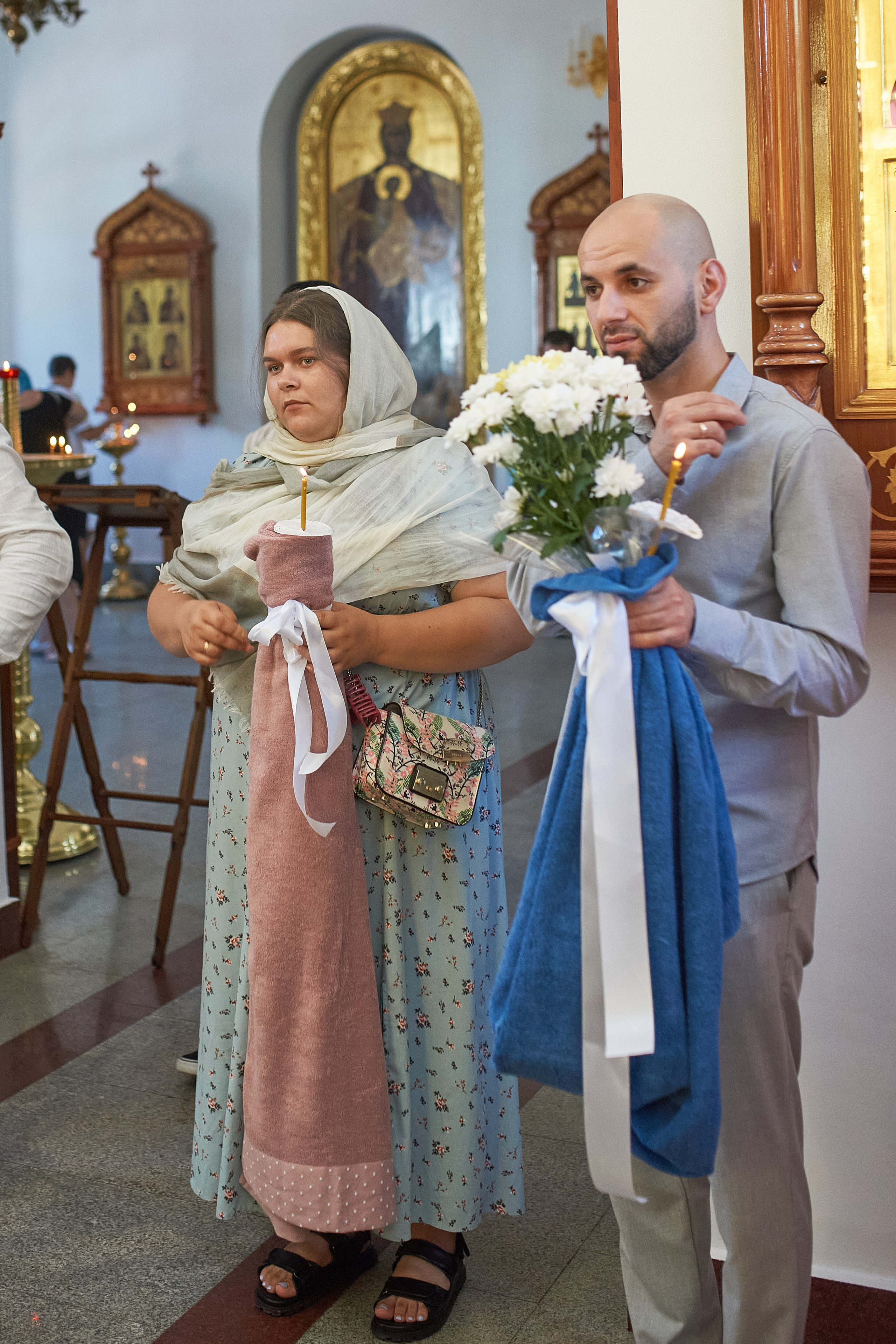 Крещение в  православном храме, Коньково, Москва