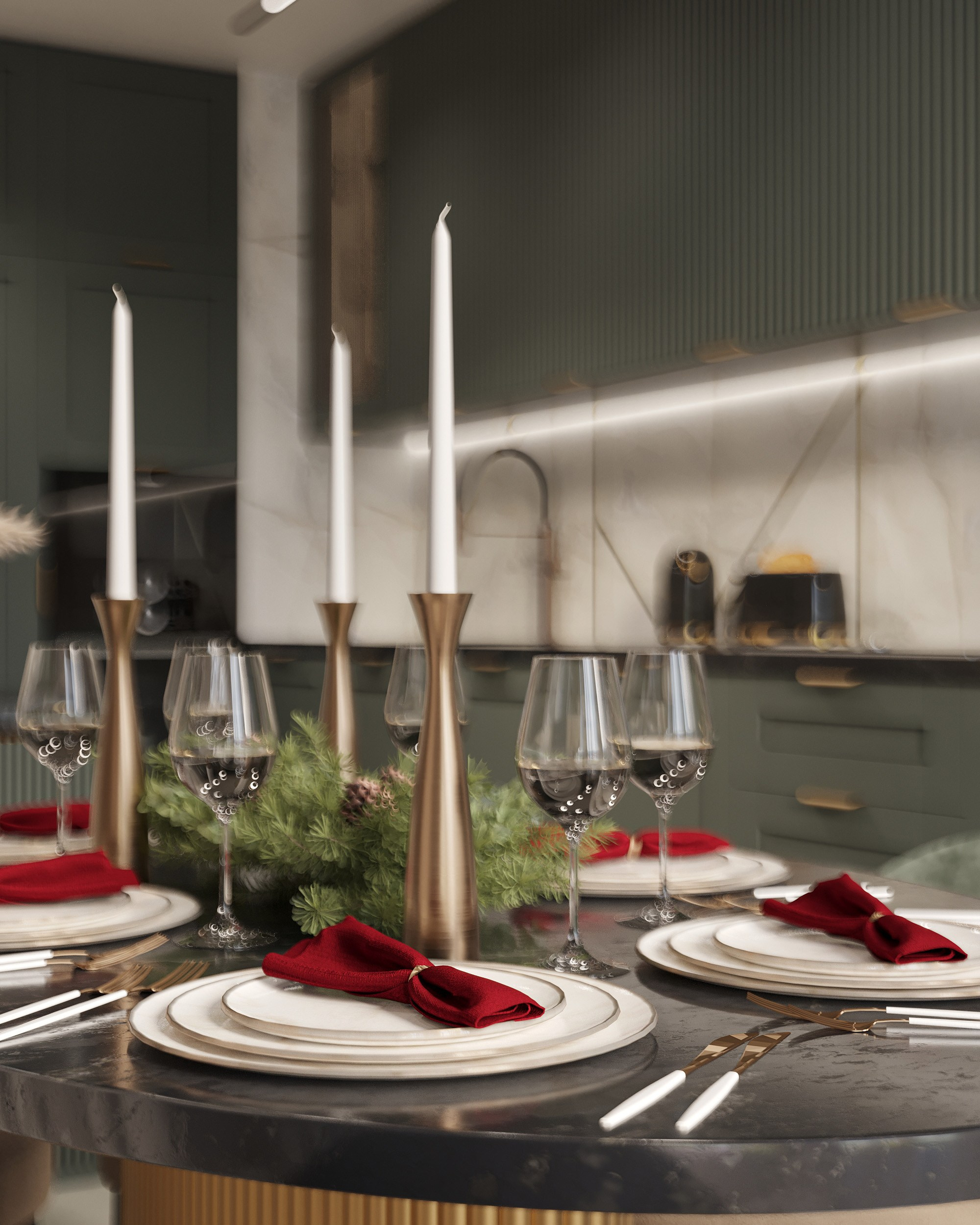 Кухня. Королёва Анастасия | 3D визуализатор