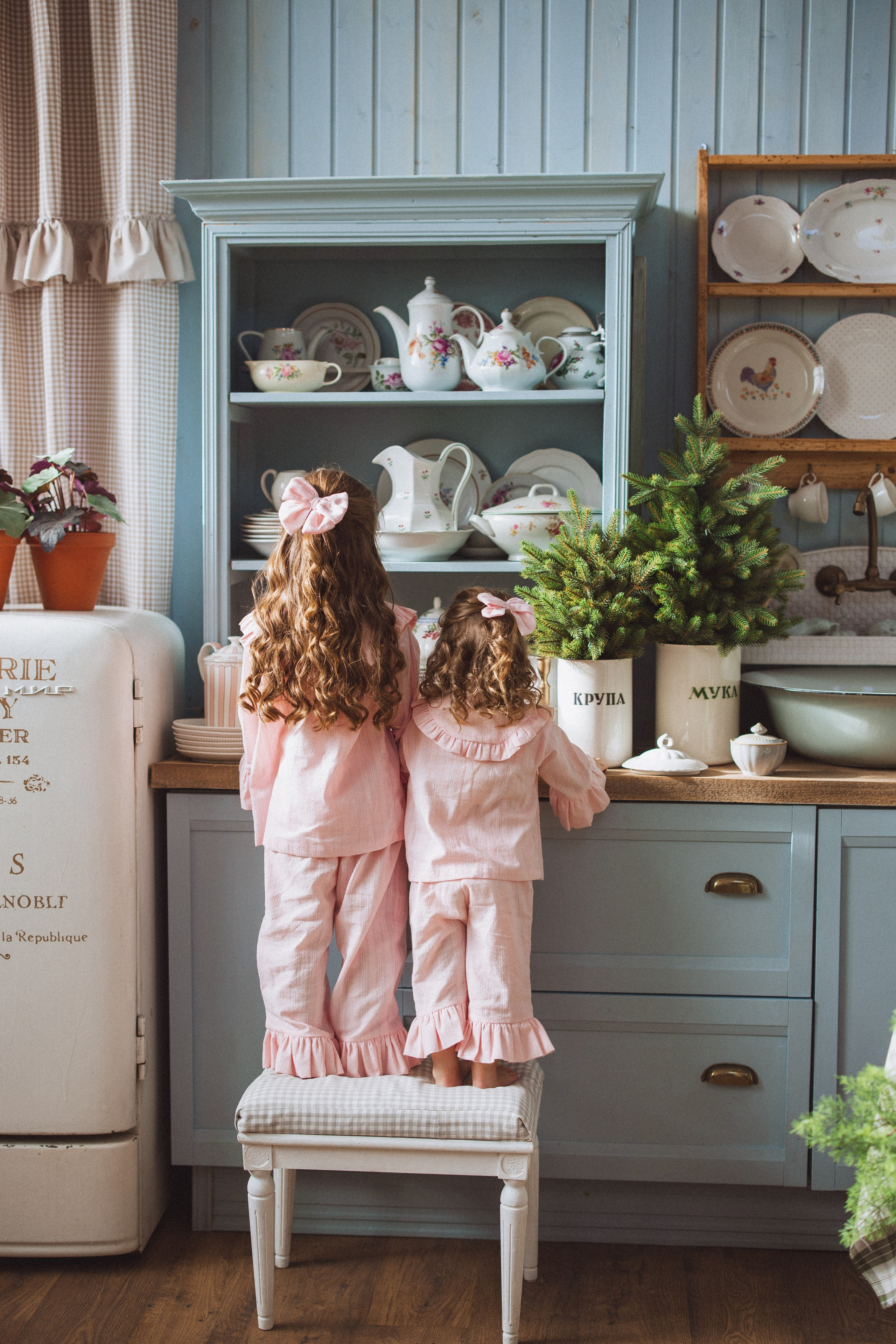 Новогодняя фотосессия в стиле Винтаж. Семейный и детский фотограф в Краснодаре Анна Трашкова