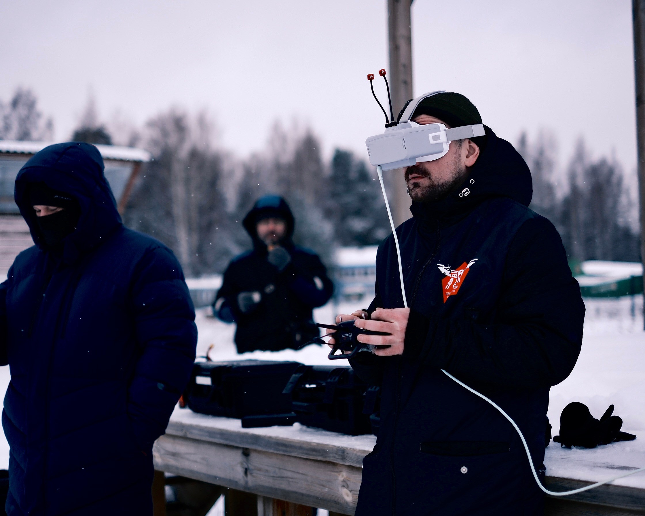 Репортаж с тренировки полетов БПЛА. Репортаж с возложения цветов 23.02.2023