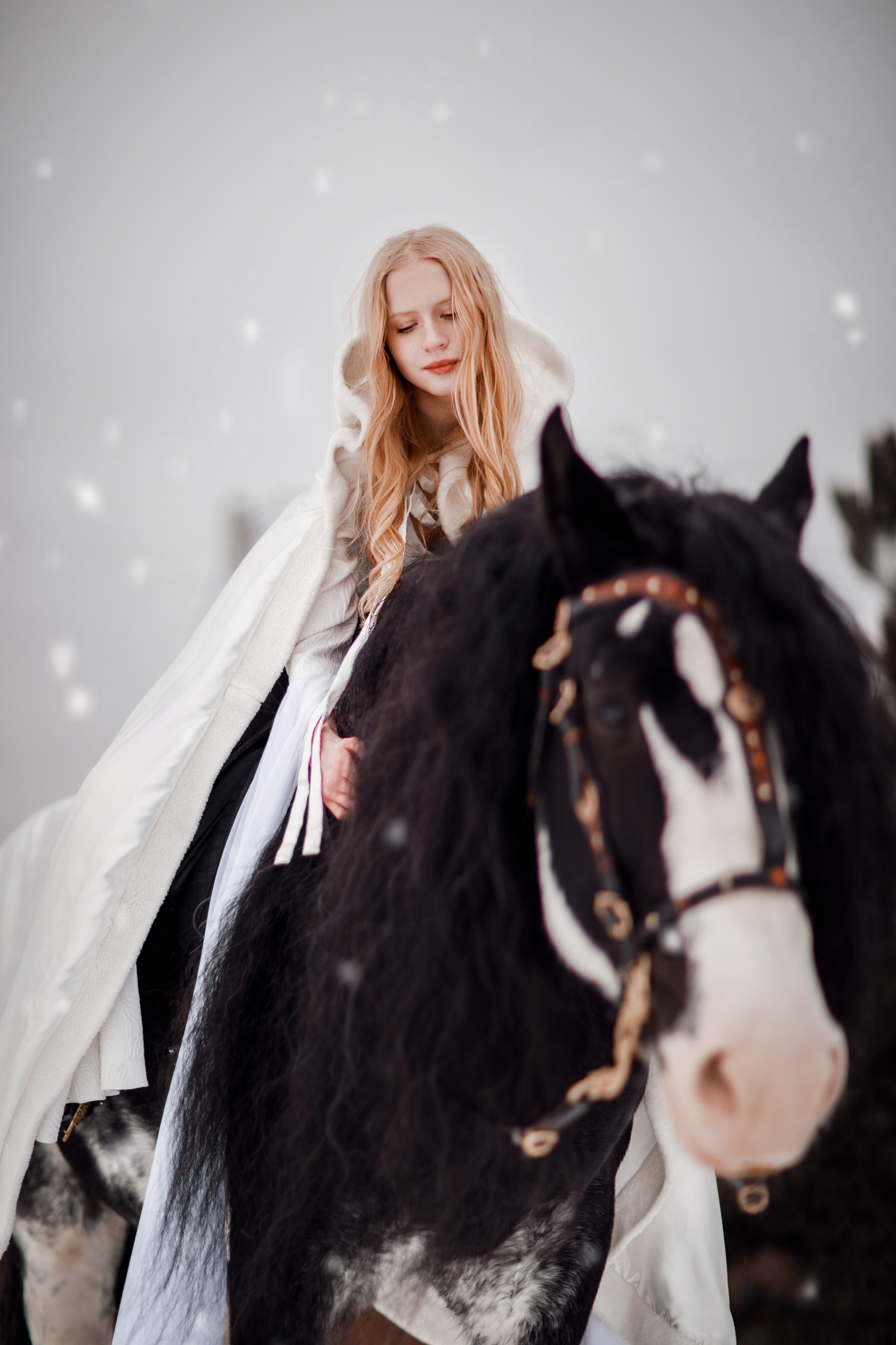 Зимний проект с конём 2022. Фотограф Москва | Екатерина Кронштадтская | fotoch_ka
