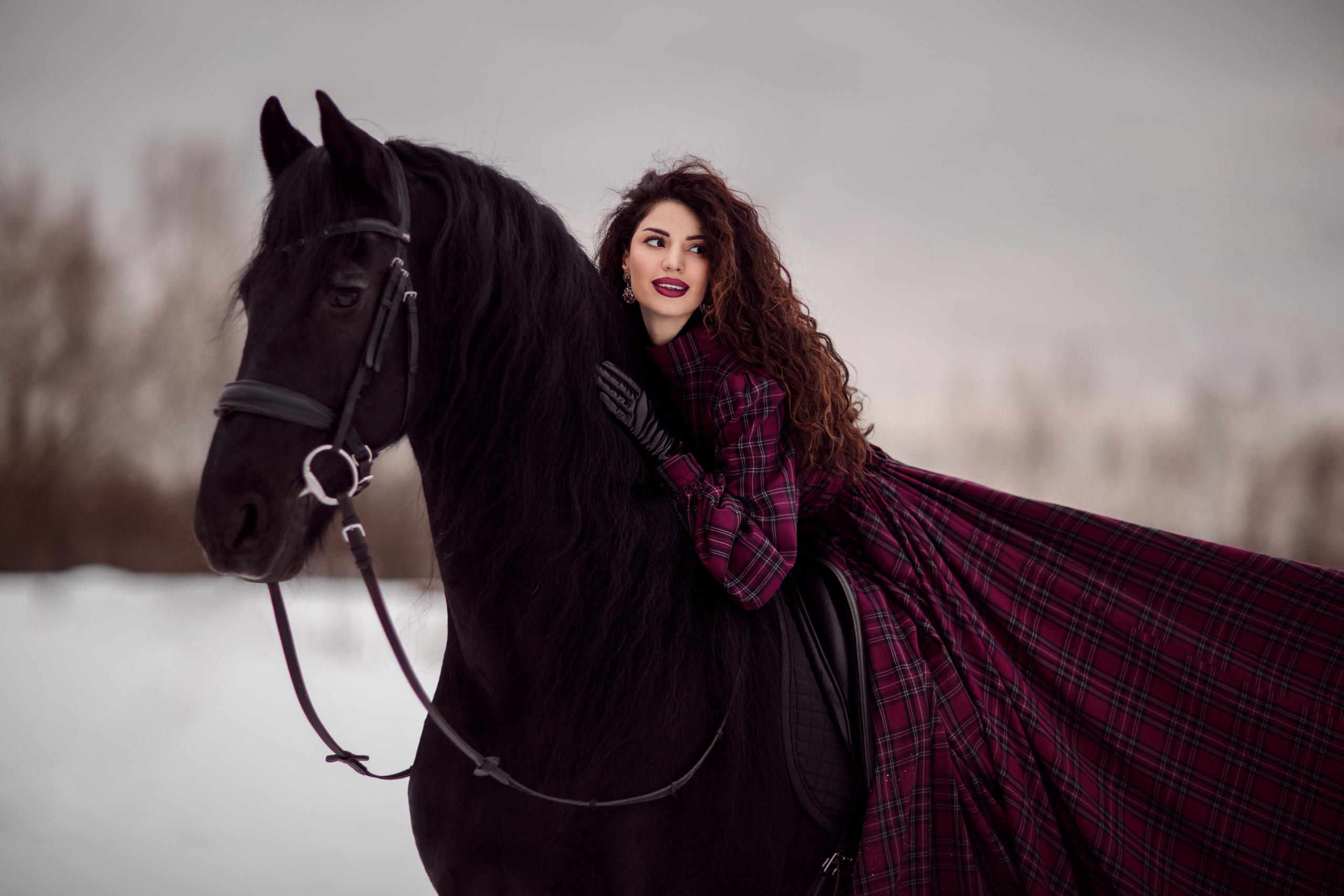 Зимний проект с конём 2022. Фотограф Москва | Екатерина Кронштадтская | fotoch_ka
