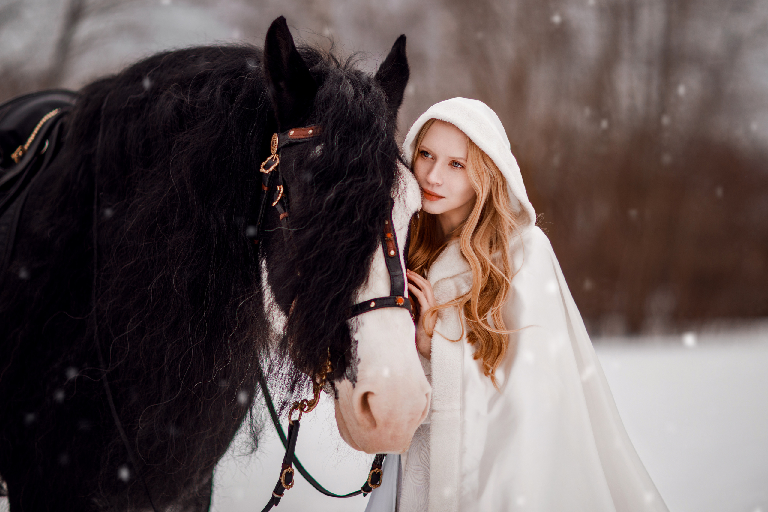Зимний проект с конём 2022. Фотограф Москва | Екатерина Кронштадтская | fotoch_ka