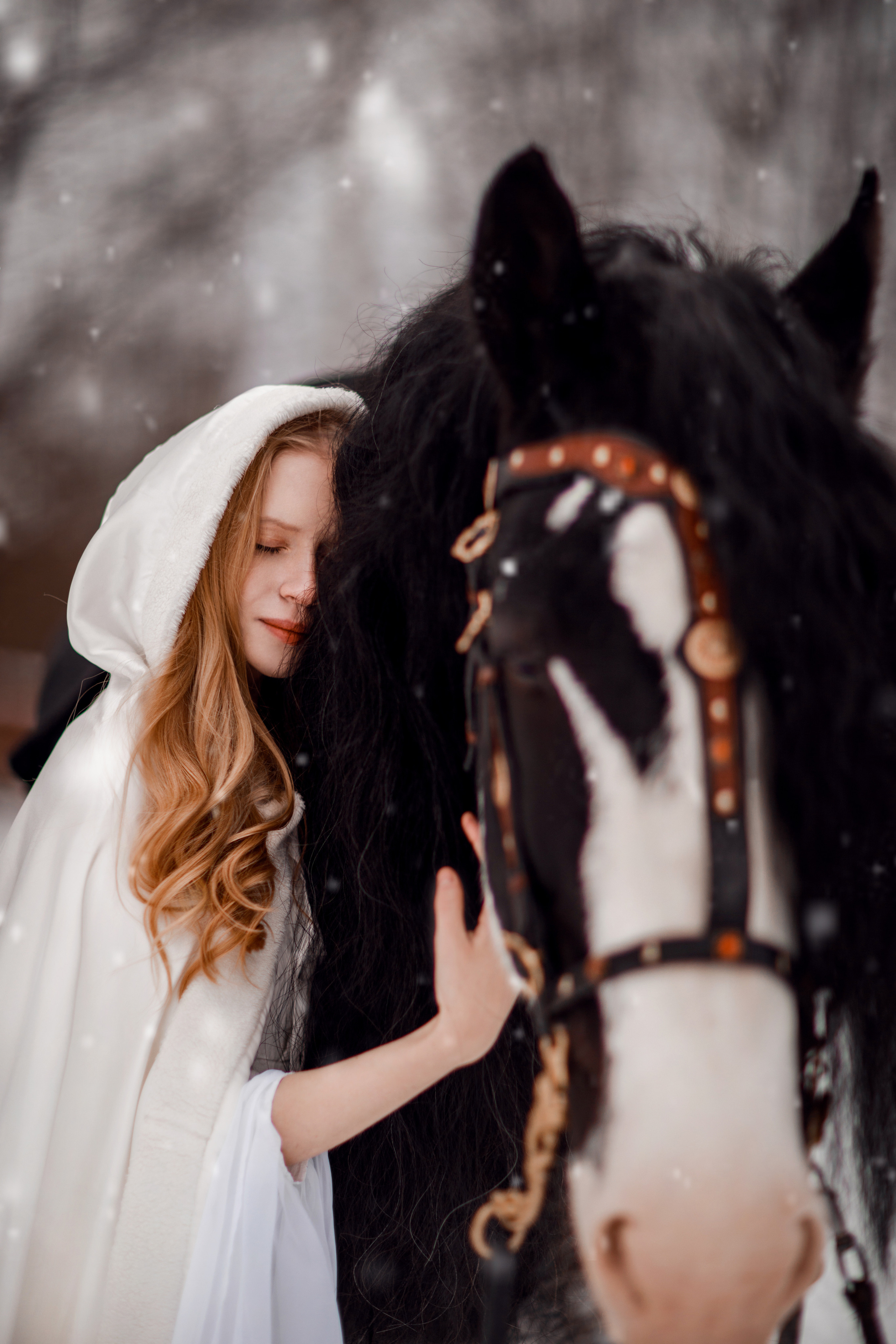 Зимний проект с конём 2022. Фотограф Москва | Екатерина Кронштадтская | fotoch_ka