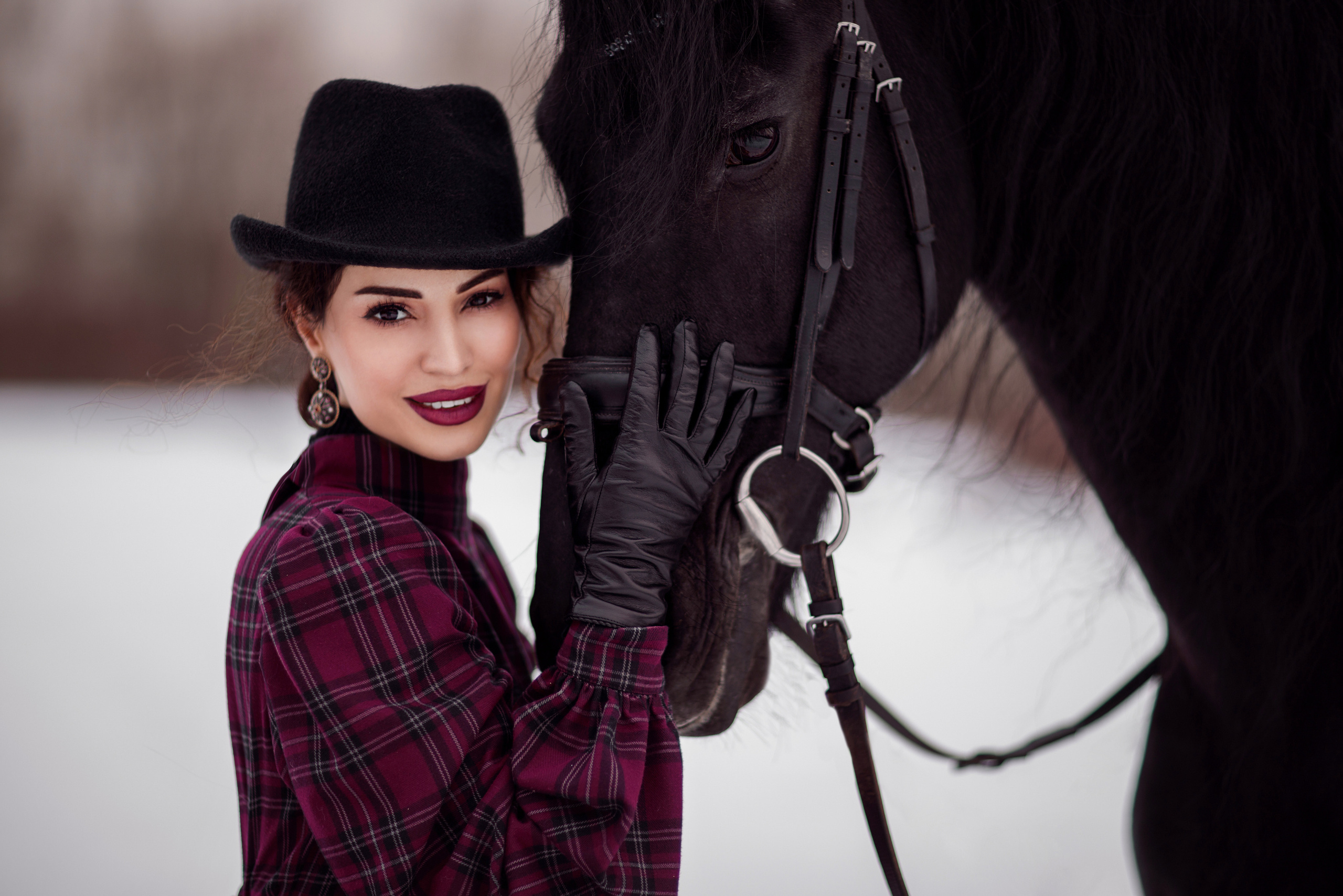 Зимний проект с конём 2022. Фотограф Москва | Екатерина Кронштадтская | fotoch_ka