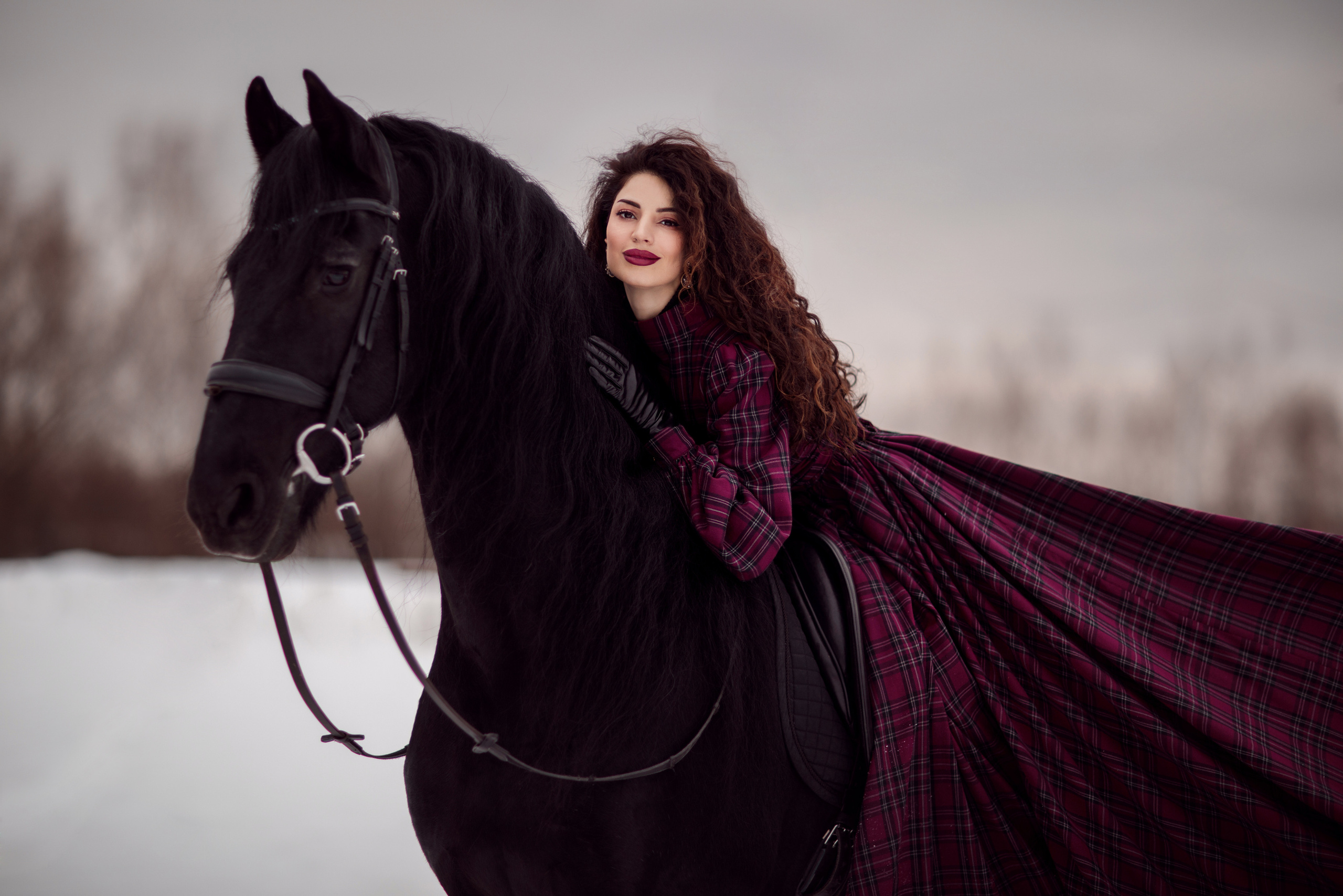 Зимний проект с конём 2022. Фотограф Москва | Екатерина Кронштадтская | fotoch_ka