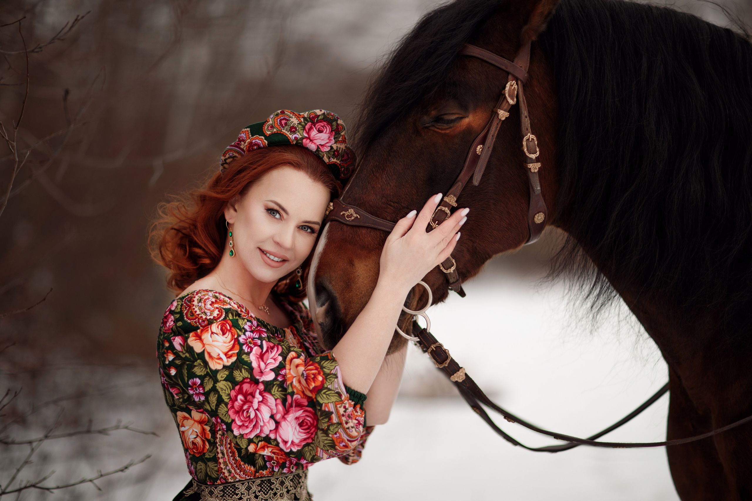 Зимний проект с конём 2022. Фотограф Москва | Екатерина Кронштадтская | fotoch_ka
