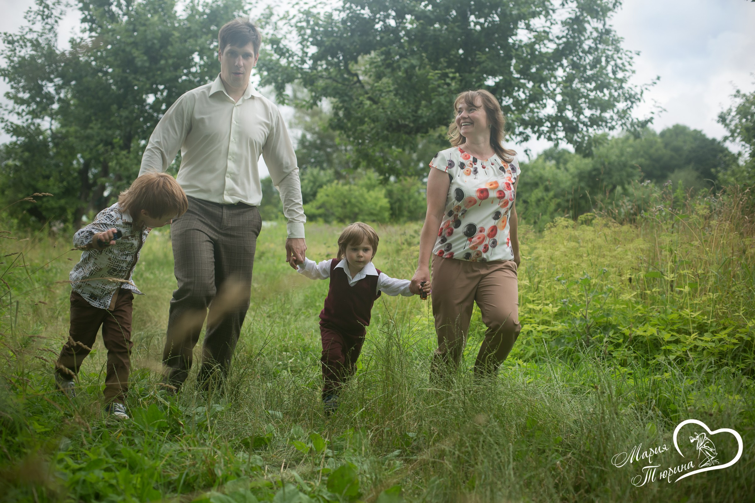 Семейная прогулка. Свадебная фотосъёмка в Москве, Туле