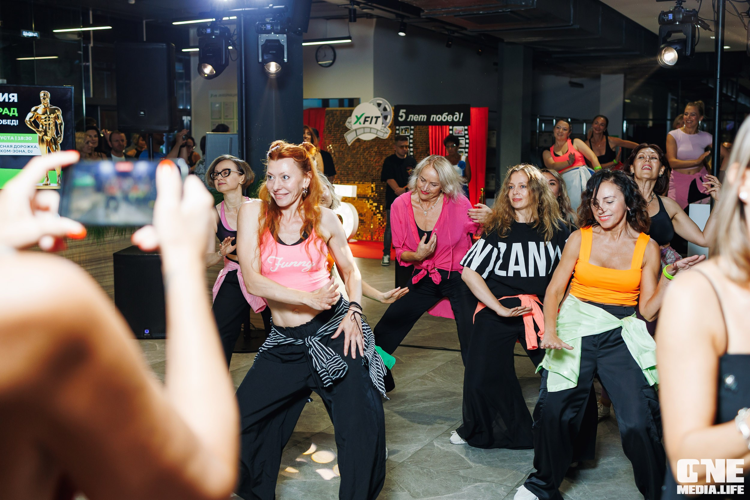 Фоторепортаж с 5-летия фитнес-клуба X-Fit. One Media Life: фоторепортажи, фотоотчеты с мероприятий и заведений