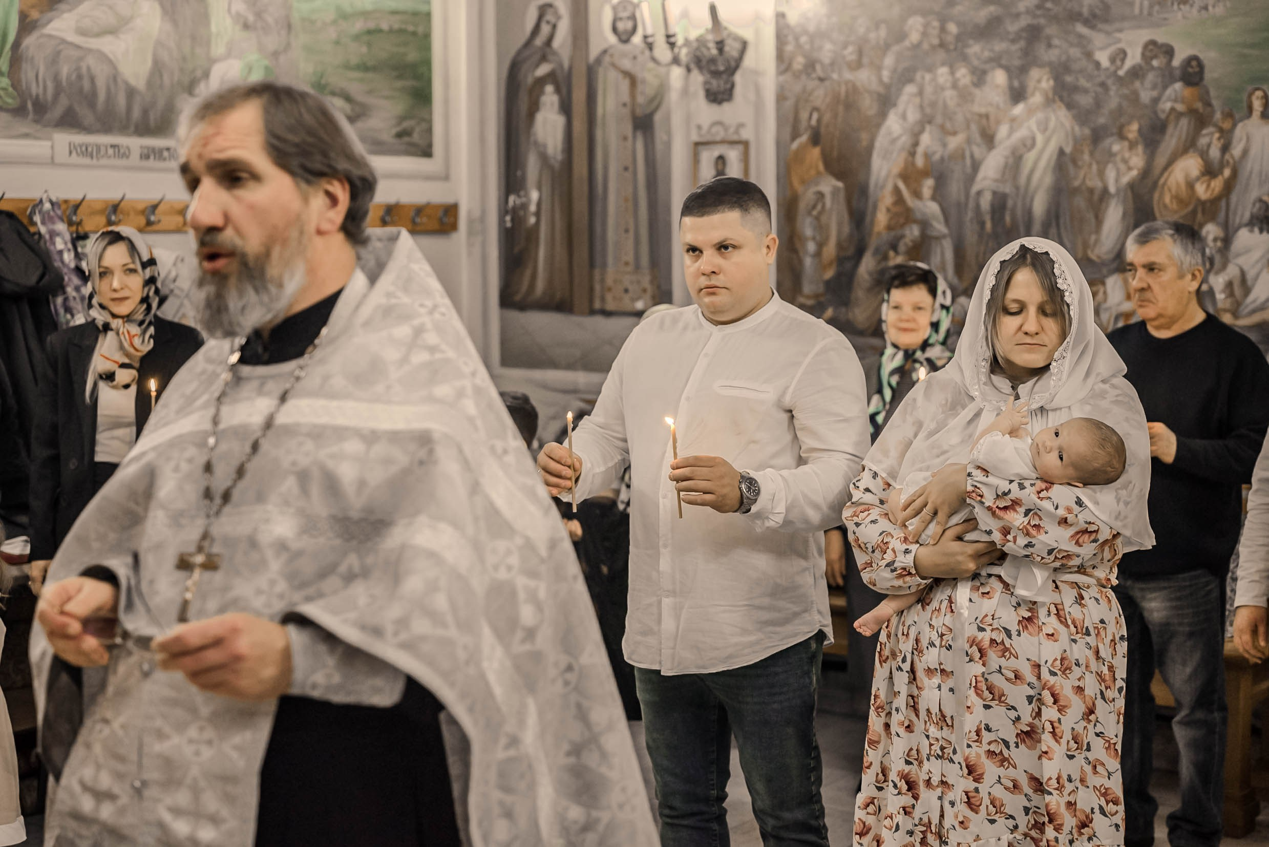 Крещение (мама Регина). Семейный и детский фотограф Москва