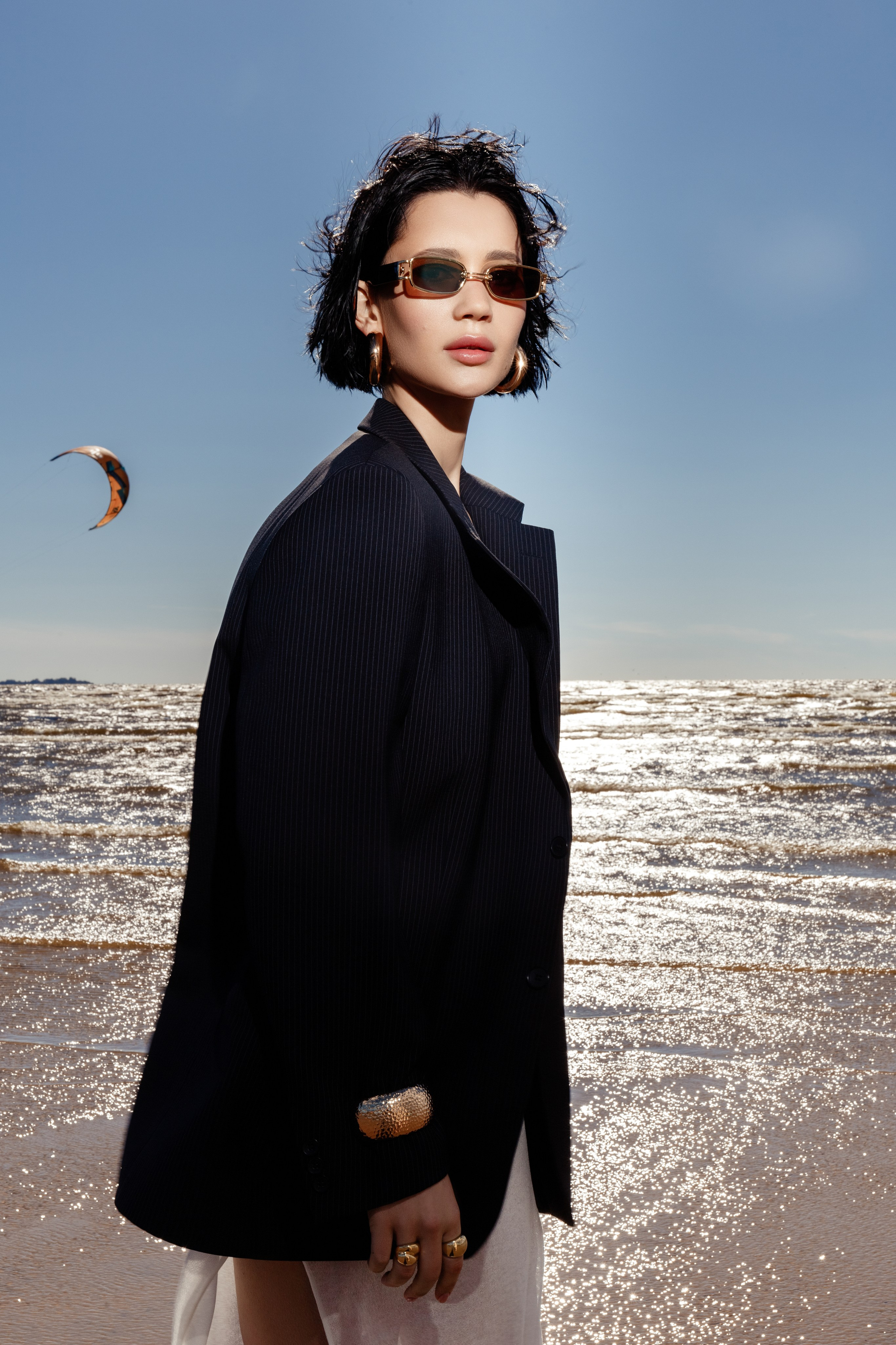 Летняя fashion-съёмка в Петербурге — на Финском заливе