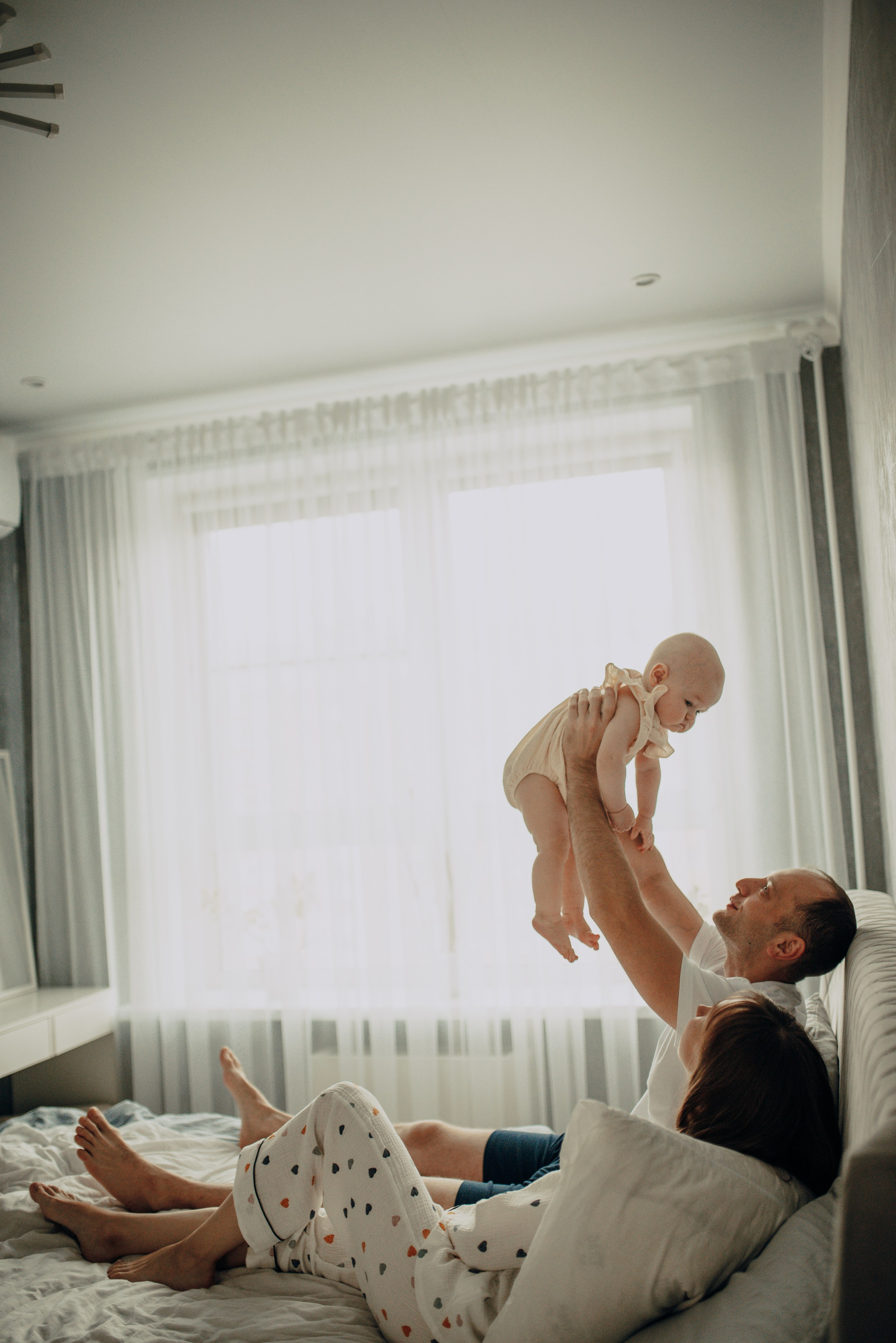 Домашняя семейная история: Василисе 10 месяцев. Семейная фотосессия Бутово Москва фотограф Алина Морщагина