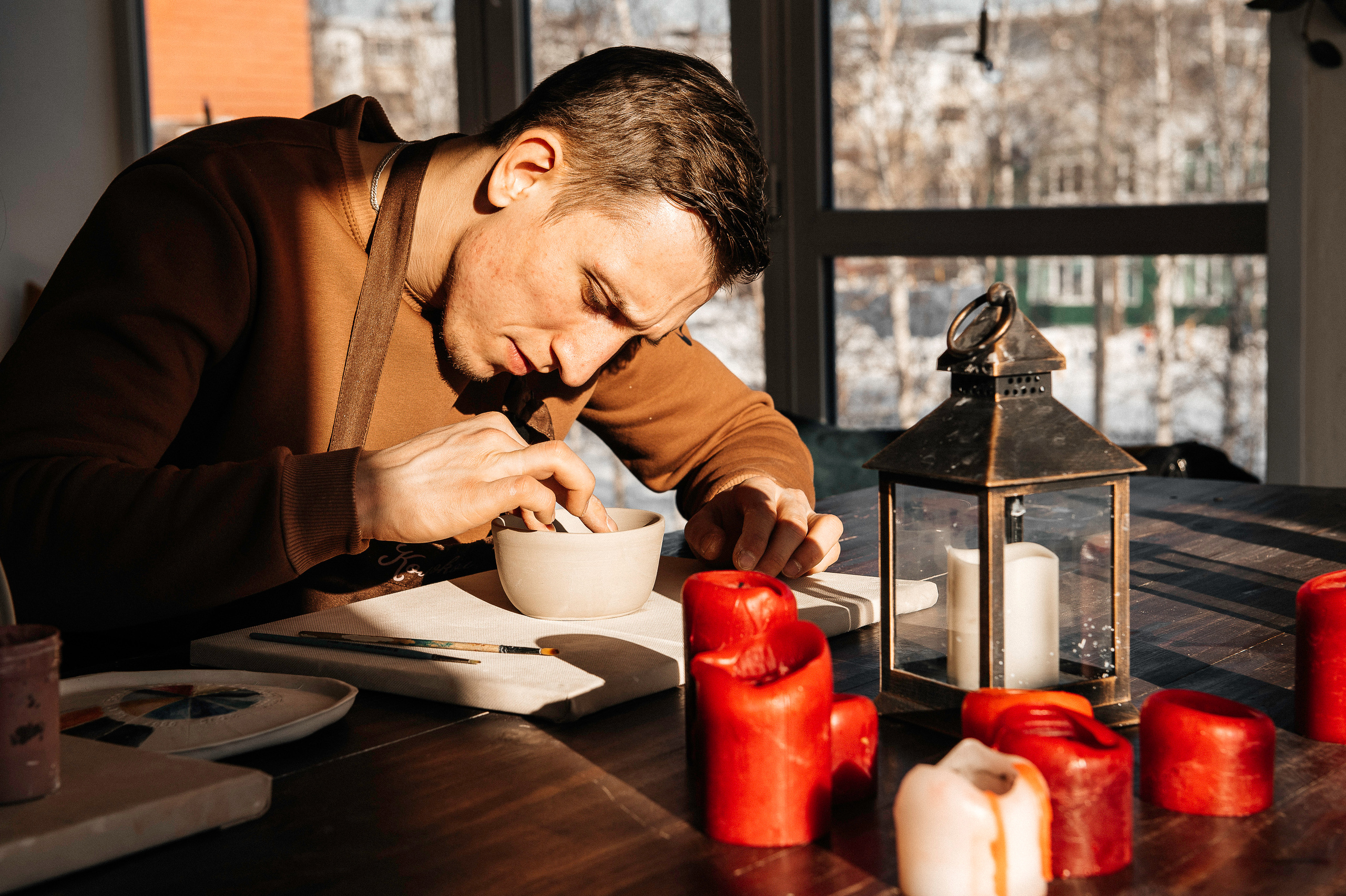 Семья Смирновых в Гончарной мастерской. Фотограф в Сургуте Светлана Гибадуллина