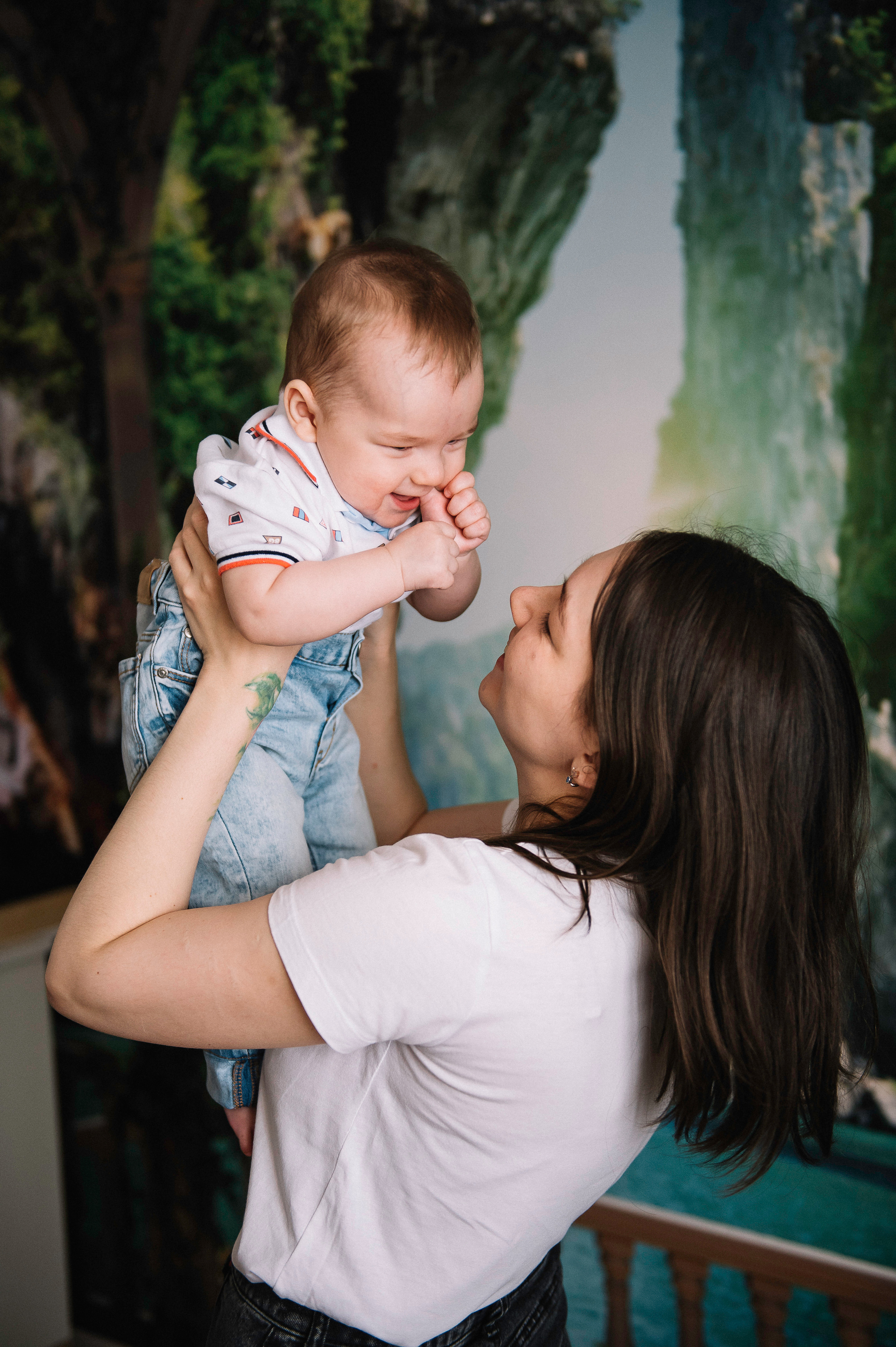 Семья Куклины отмечает полгодика своего малыша. Фотограф в Сургуте Светлана Гибадуллина