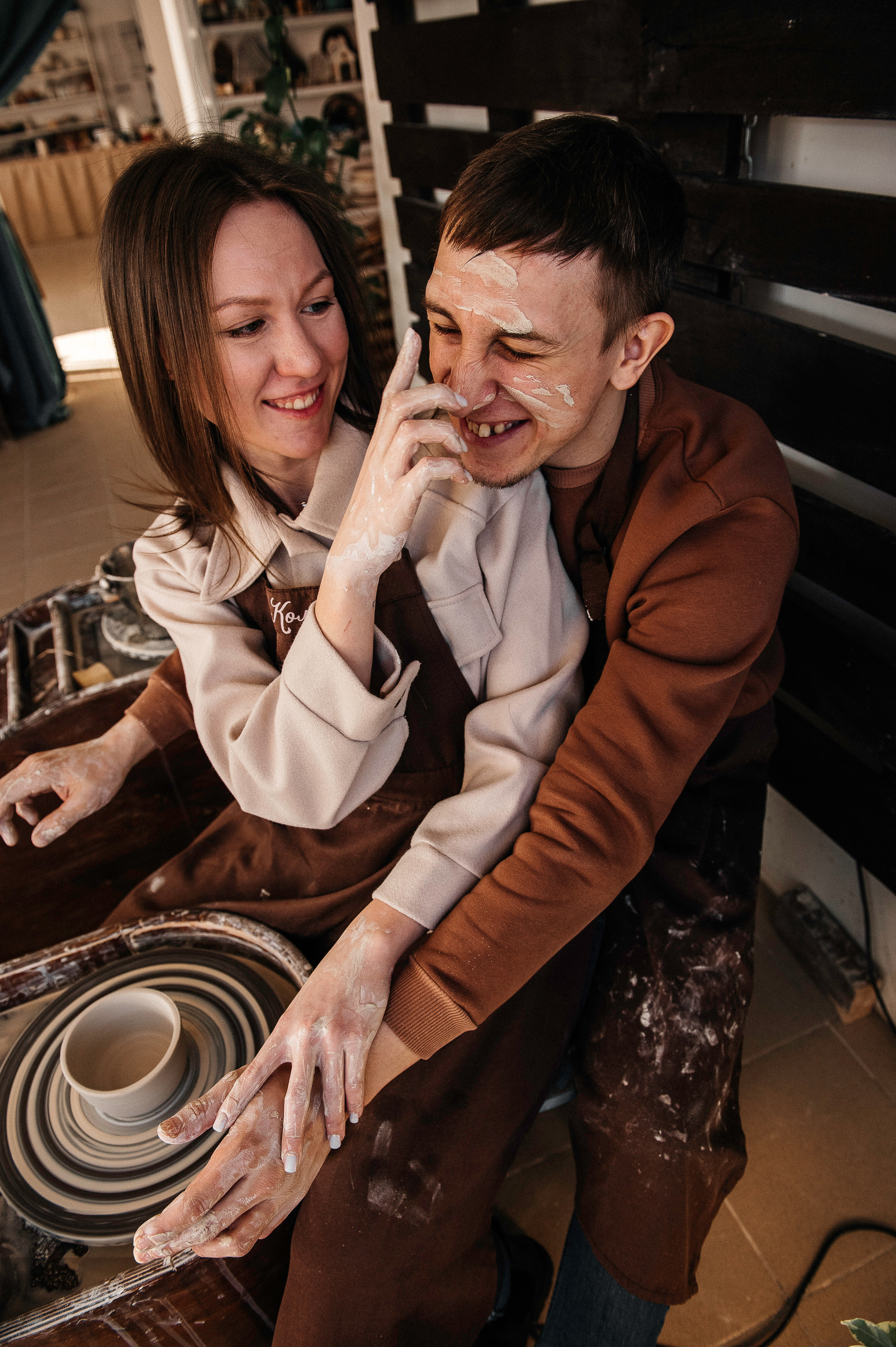 Семья Смирновых в Гончарной мастерской. Фотограф в Сургуте Светлана Гибадуллина