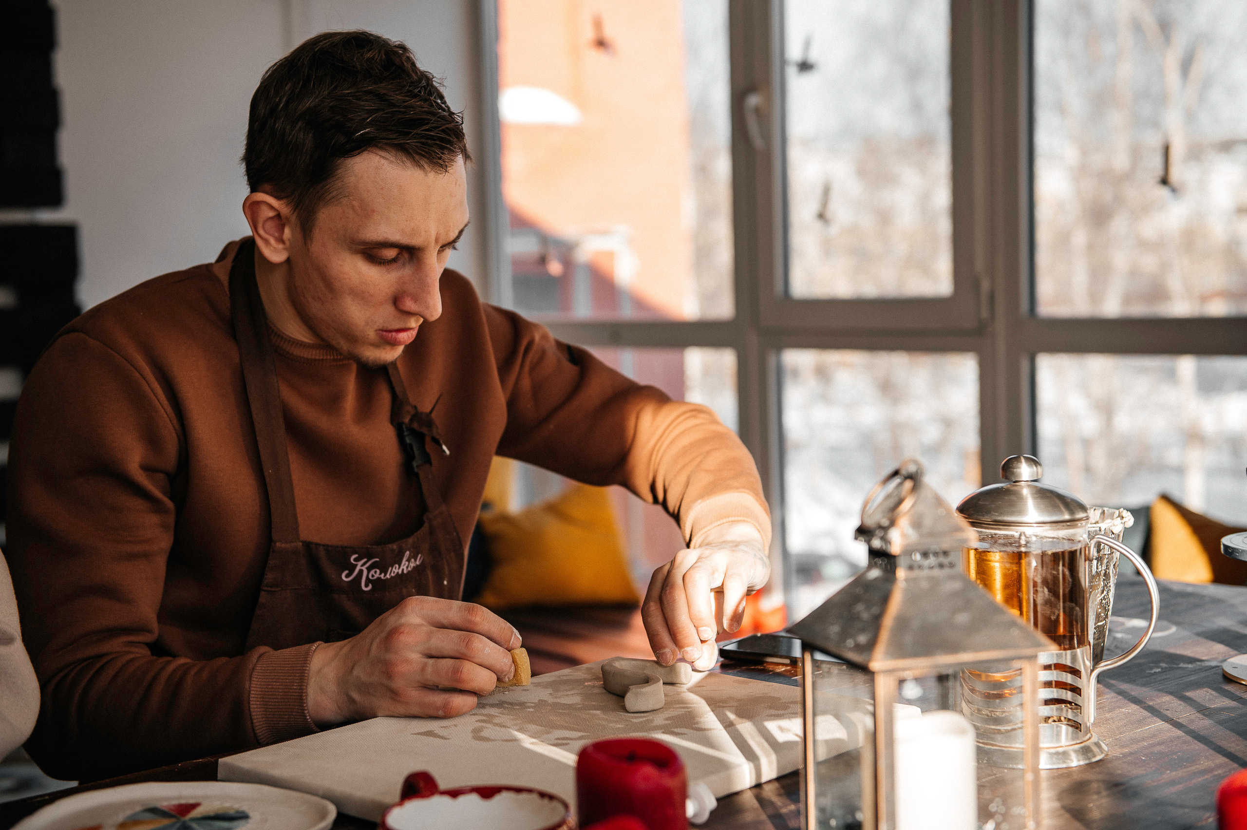 Семья Смирновых в Гончарной мастерской. Фотограф в Сургуте Светлана Гибадуллина