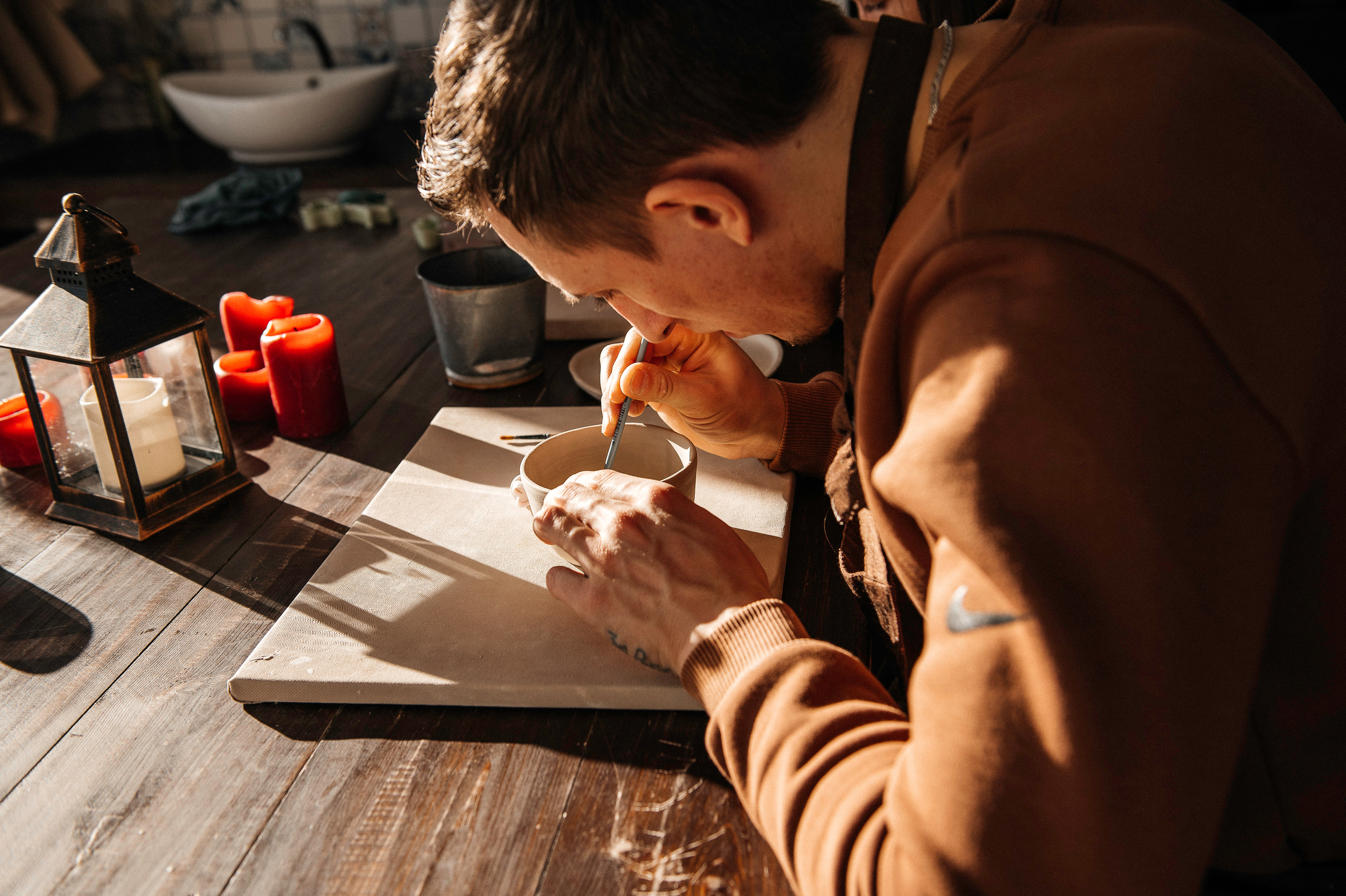 Семья Смирновых в Гончарной мастерской. Фотограф в Сургуте Светлана Гибадуллина