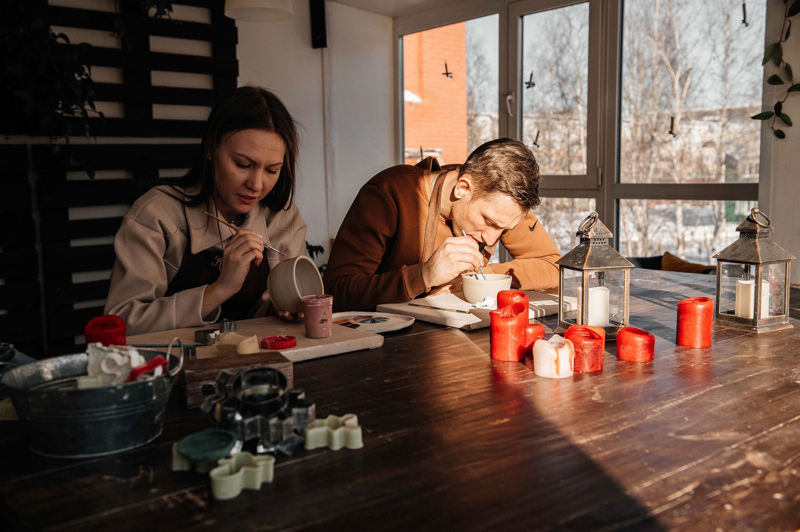 Семья Смирновых в Гончарной мастерской. Фотограф в Сургуте Светлана Гибадуллина