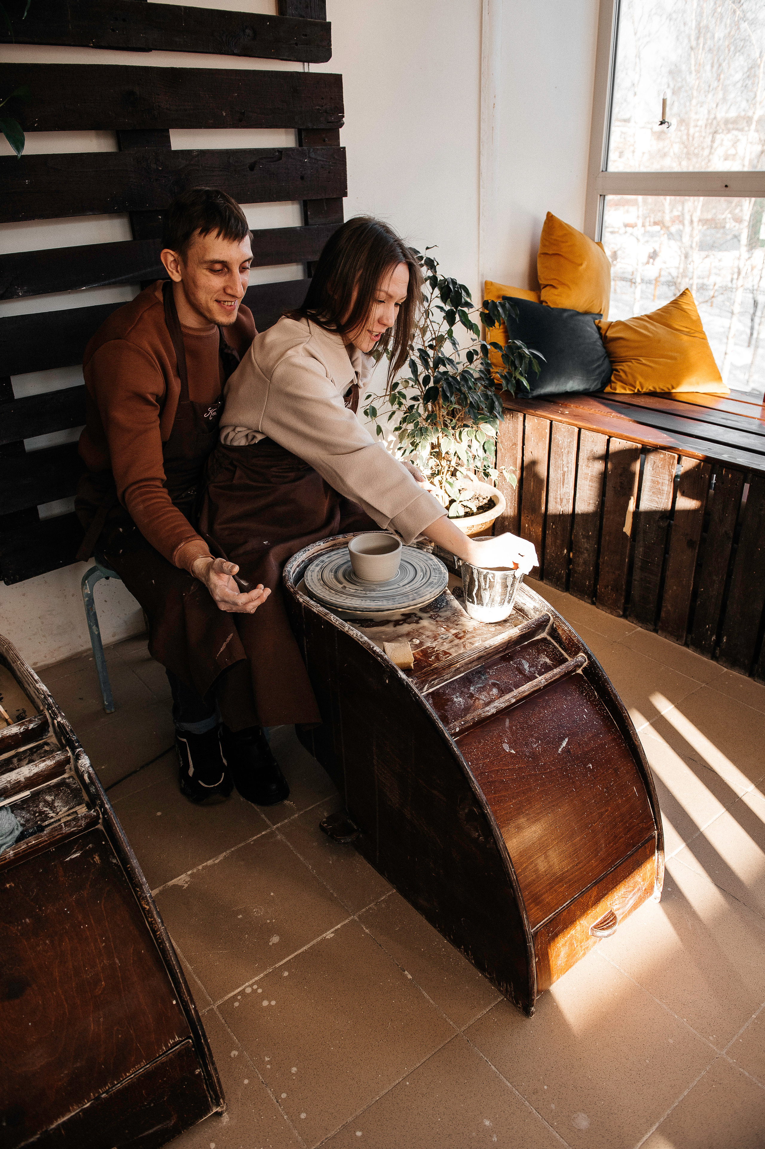 Семья Смирновых в Гончарной мастерской. Фотограф в Сургуте Светлана Гибадуллина