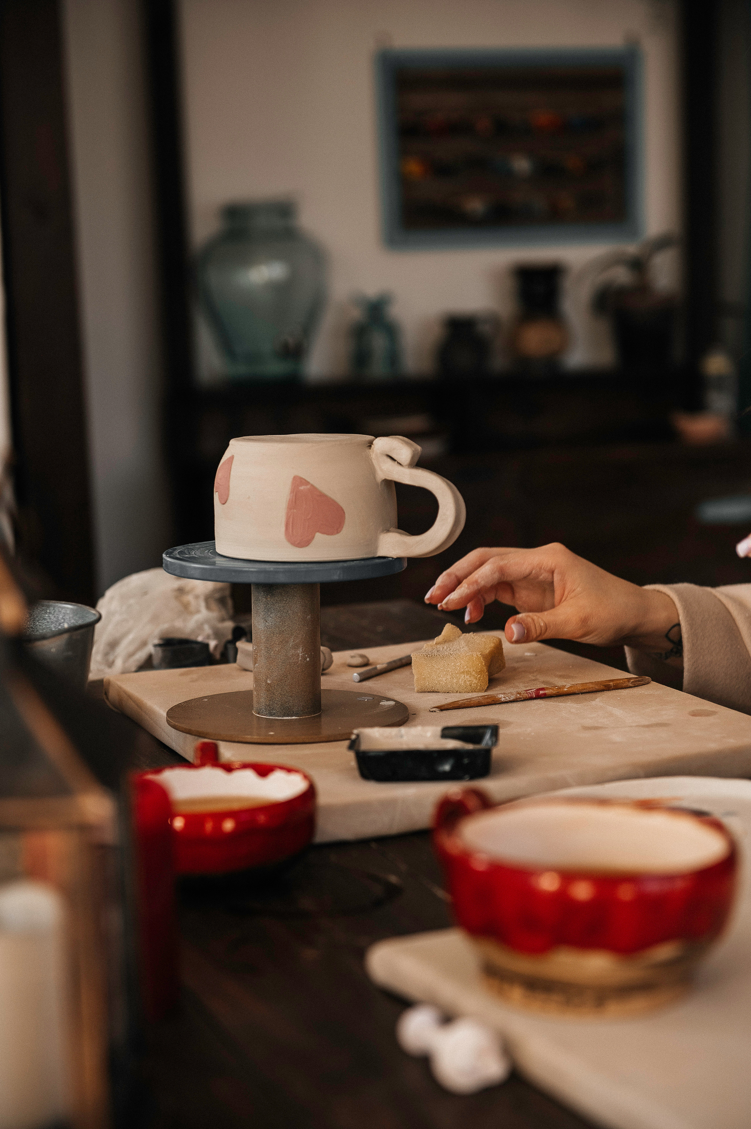 Семья Смирновых в Гончарной мастерской. Фотограф в Сургуте Светлана Гибадуллина