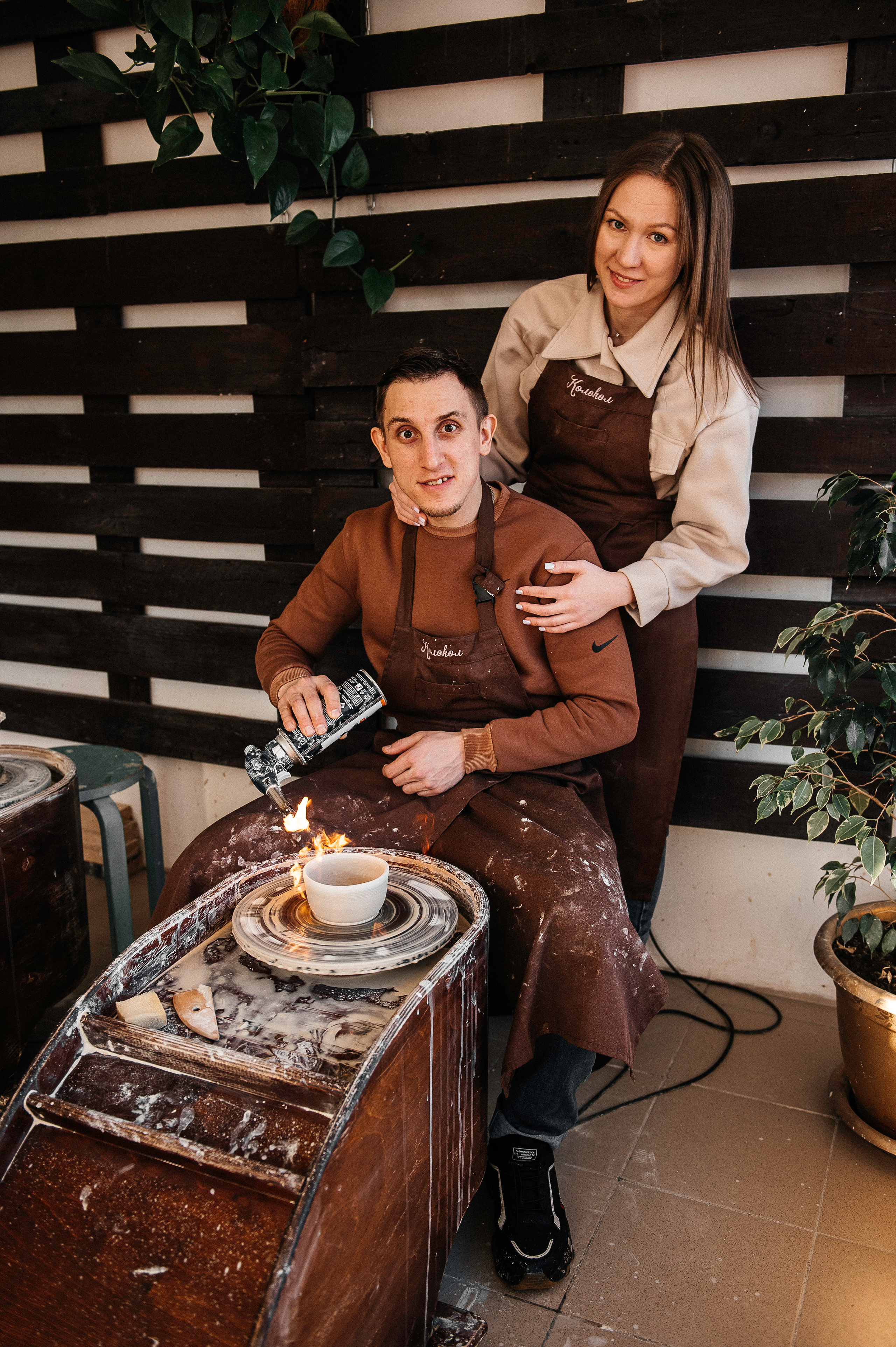 Семья Смирновых в Гончарной мастерской. Фотограф в Сургуте Светлана Гибадуллина