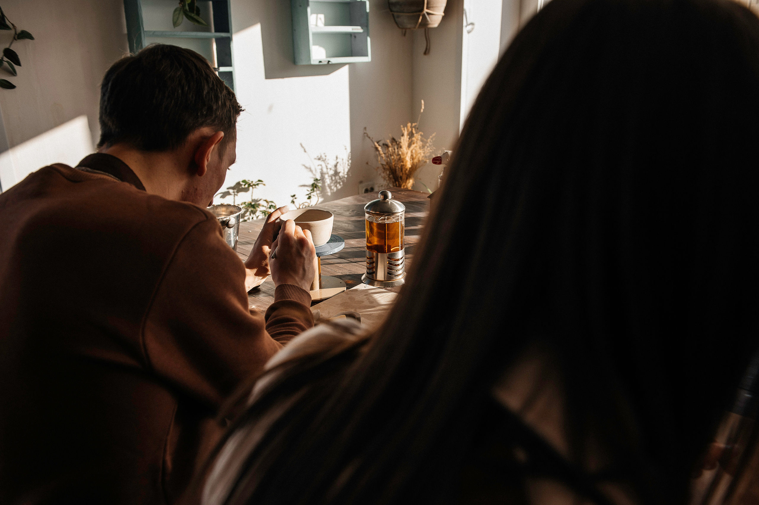 Семья Смирновых в Гончарной мастерской. Фотограф в Сургуте Светлана Гибадуллина