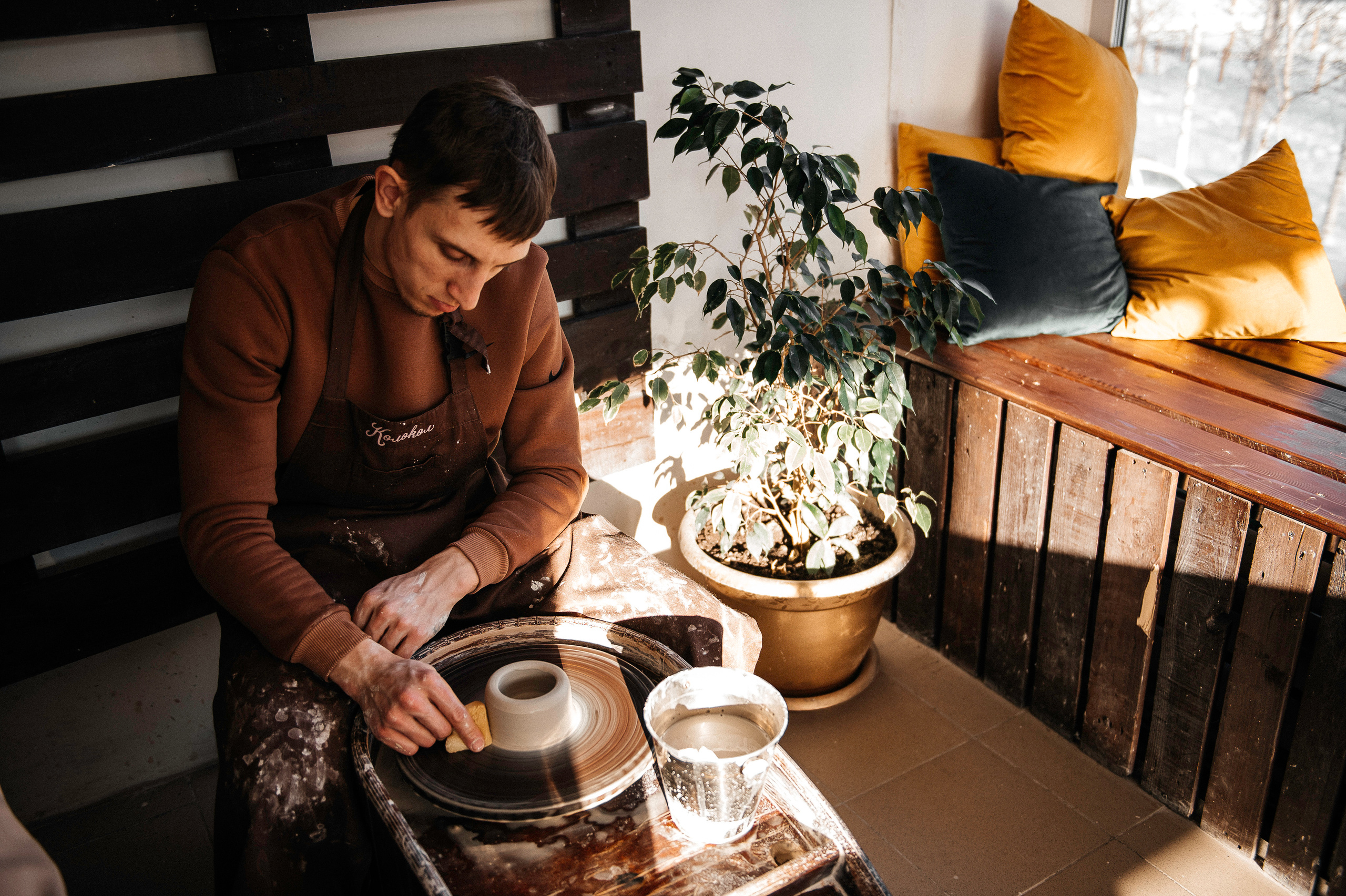 Семья Смирновых в Гончарной мастерской. Фотограф в Сургуте Светлана Гибадуллина