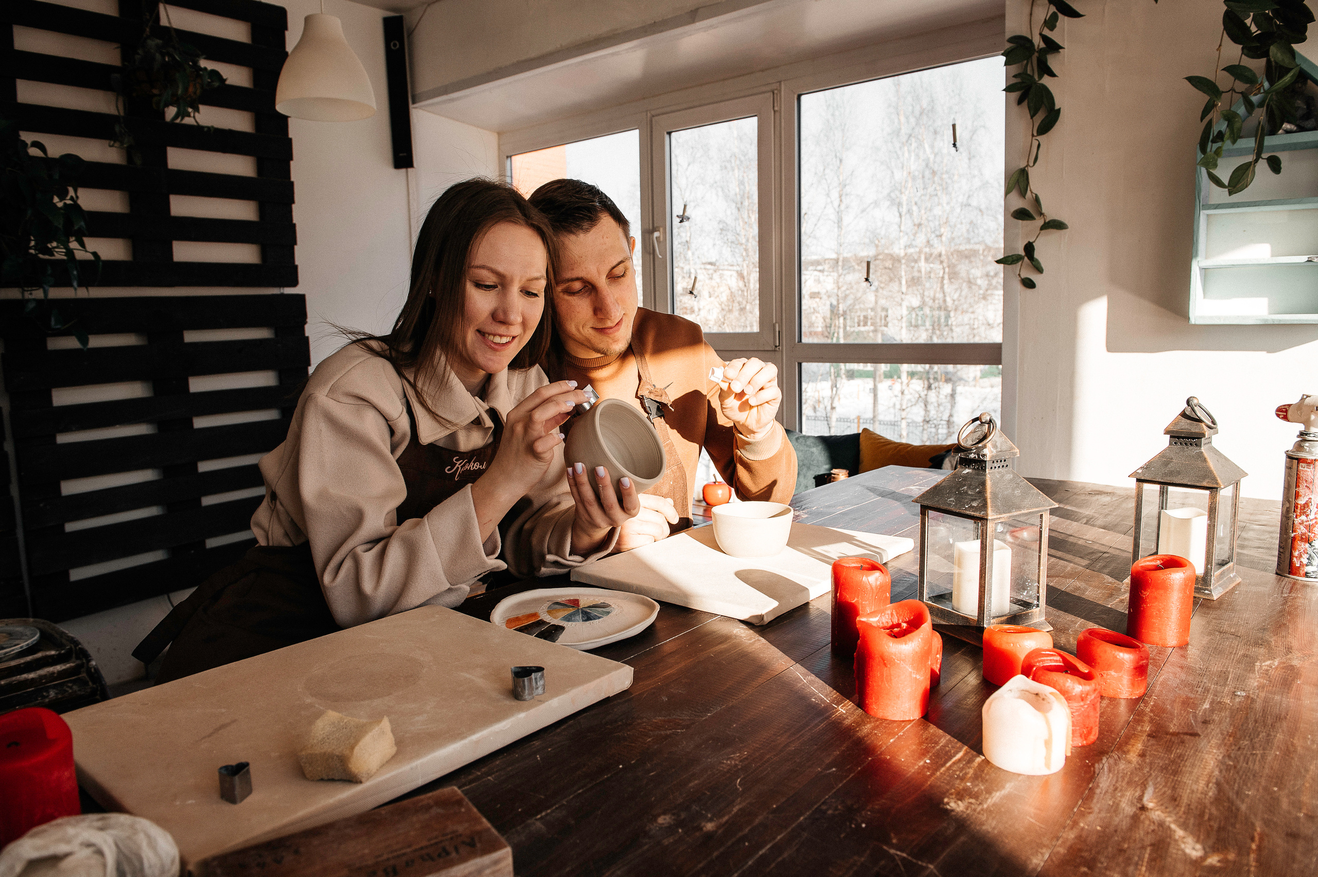 Семья Смирновых в Гончарной мастерской. Фотограф в Сургуте Светлана Гибадуллина