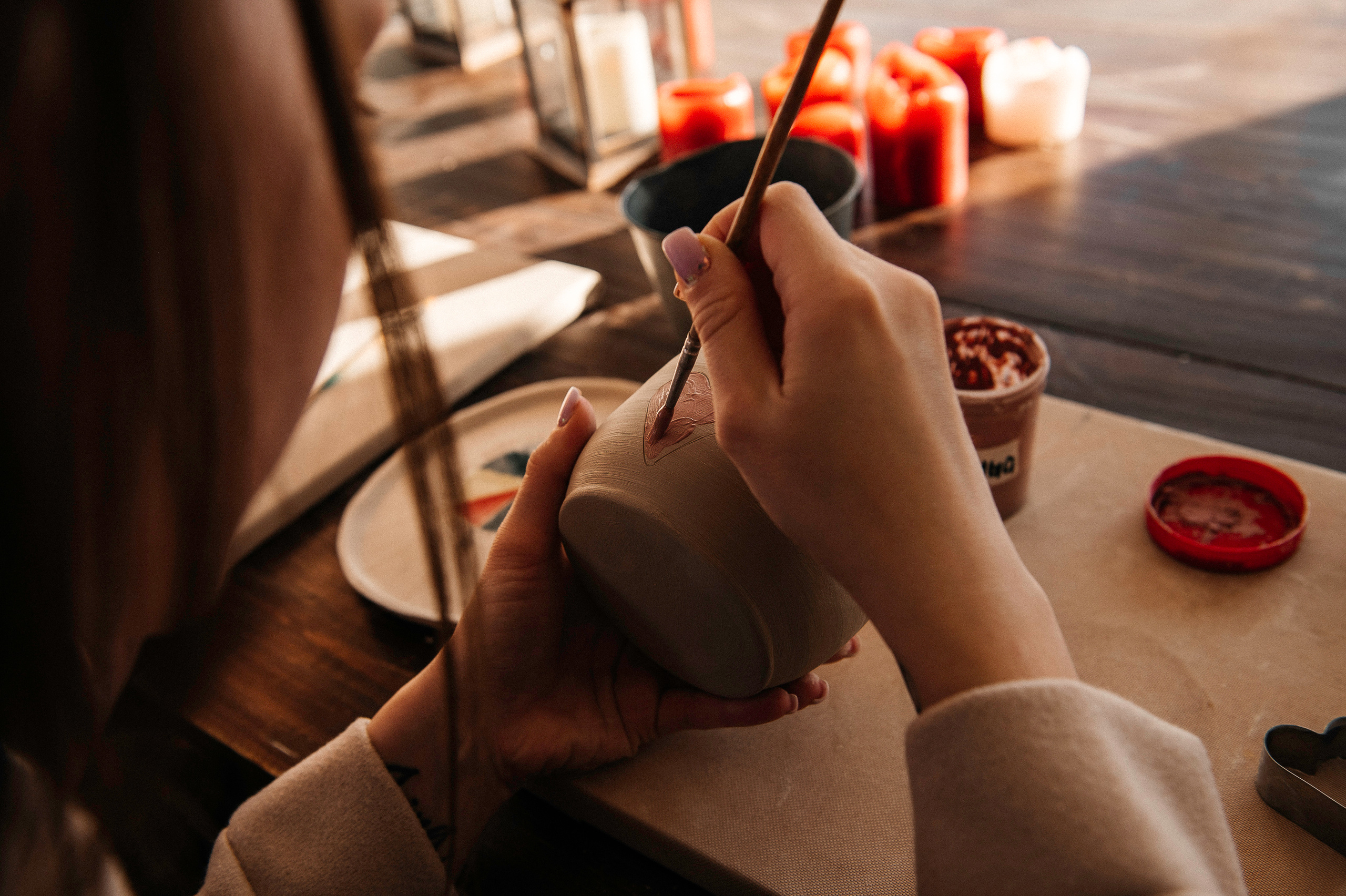 Семья Смирновых в Гончарной мастерской. Фотограф в Сургуте Светлана Гибадуллина