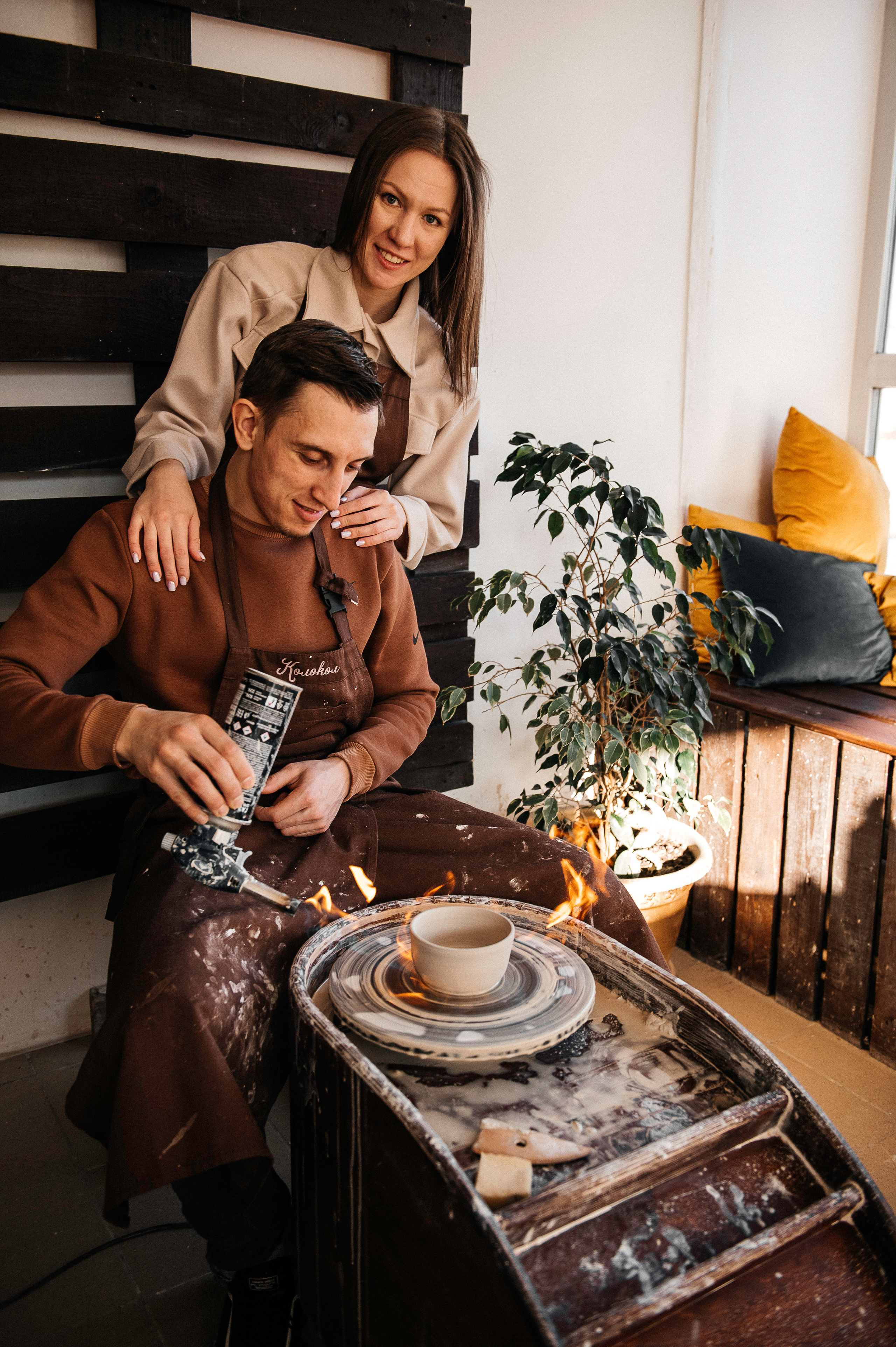 Семья Смирновых в Гончарной мастерской. Фотограф в Сургуте Светлана Гибадуллина