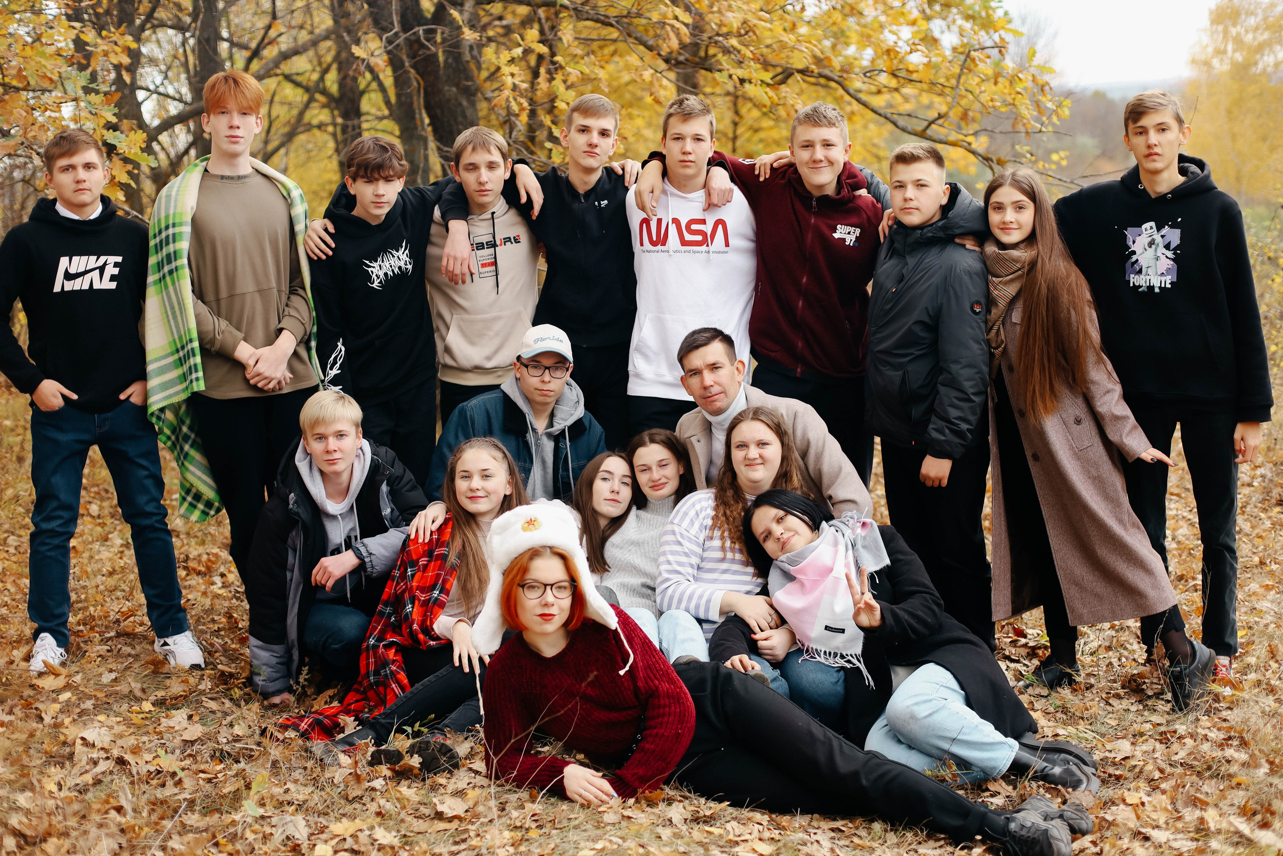 Осенняя фотосессия класса. Семейный и свадебный фотограф в Пензе Валерия Филюкова