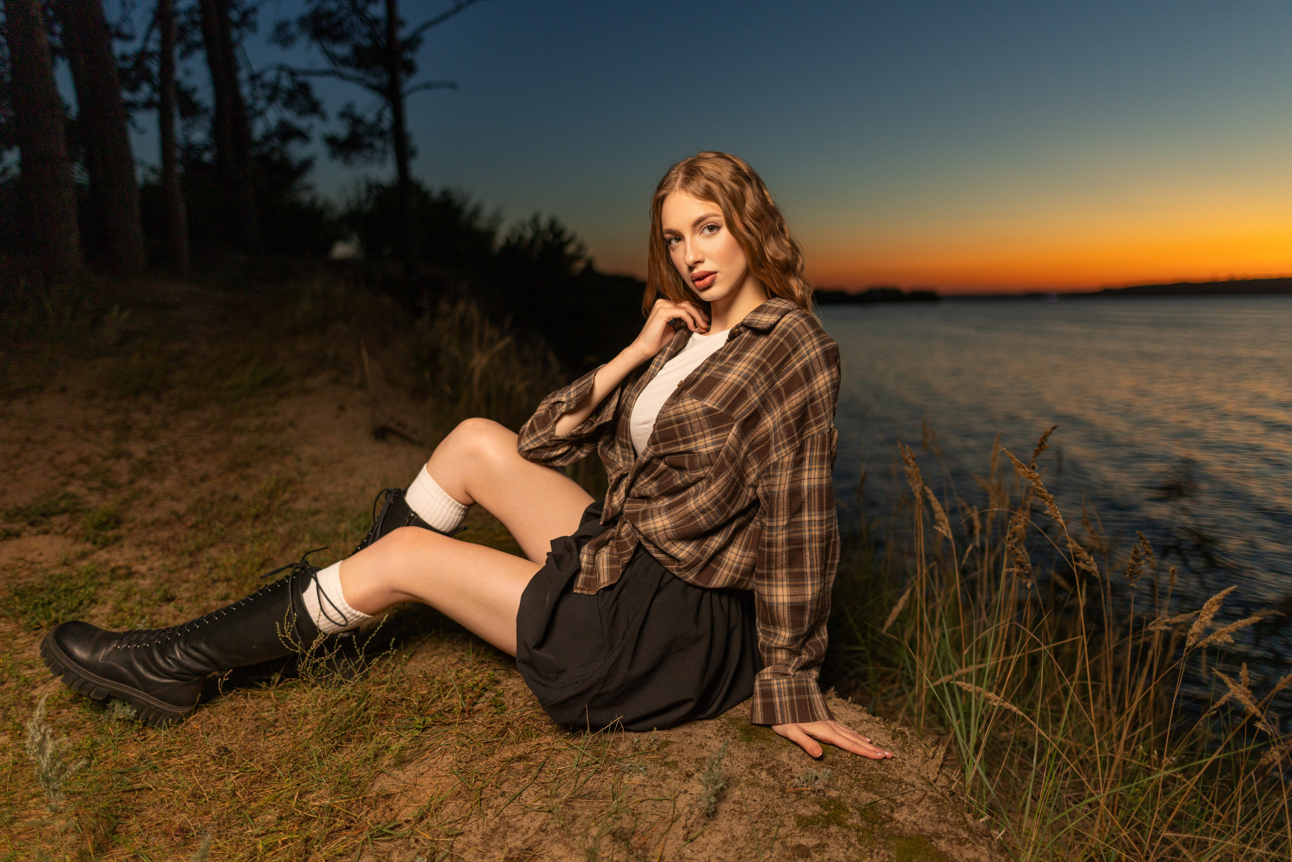 Вечерний фотосет с Ксенией на побережье с дополнительным светом для «себя». Дмитрий Шульгин, портретный фотограф в Воронеже