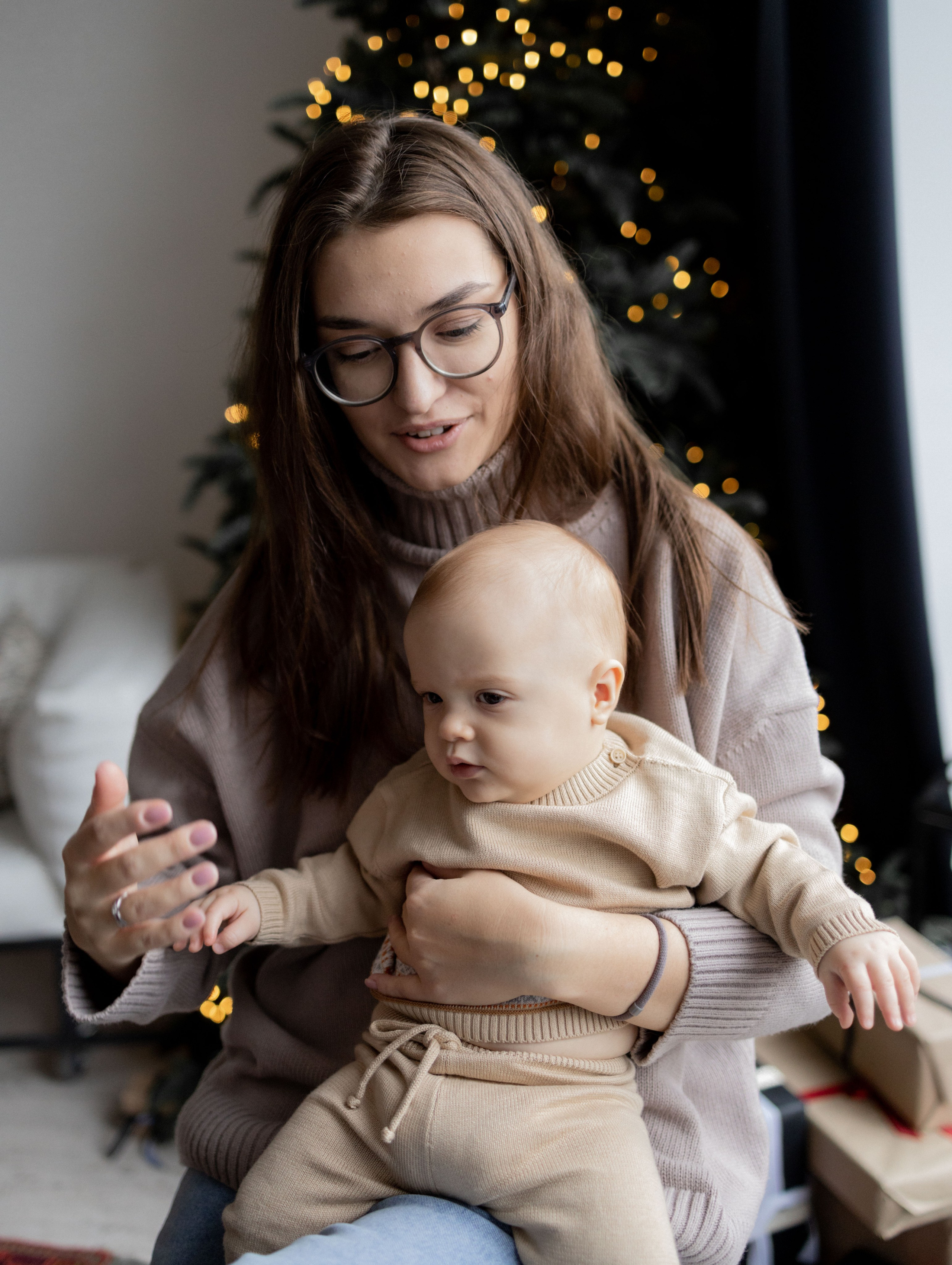 Новый год Давид, Лена, Леван. Фотограф Дарья Соколовская