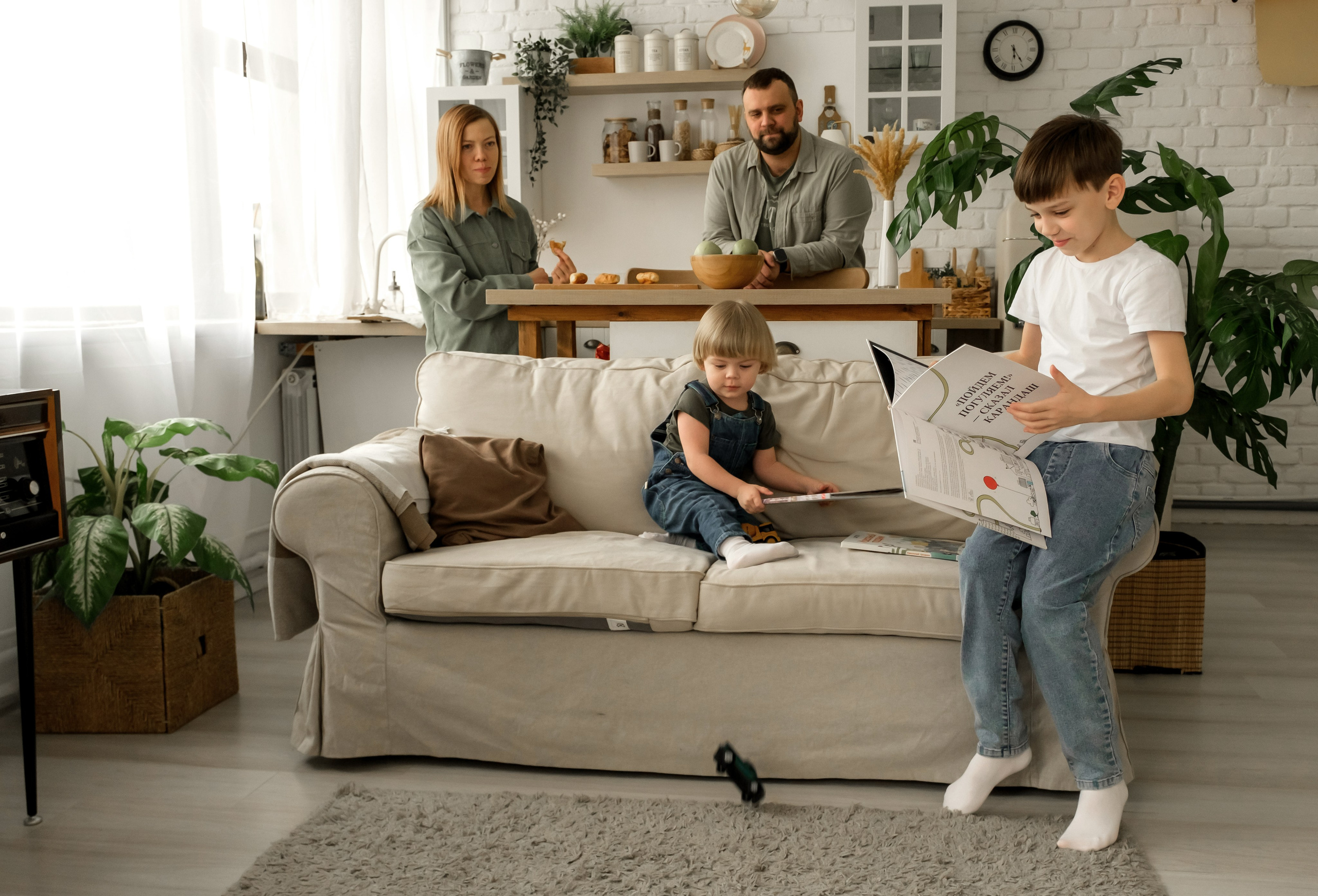 Домашняя съемка семьи Ольги