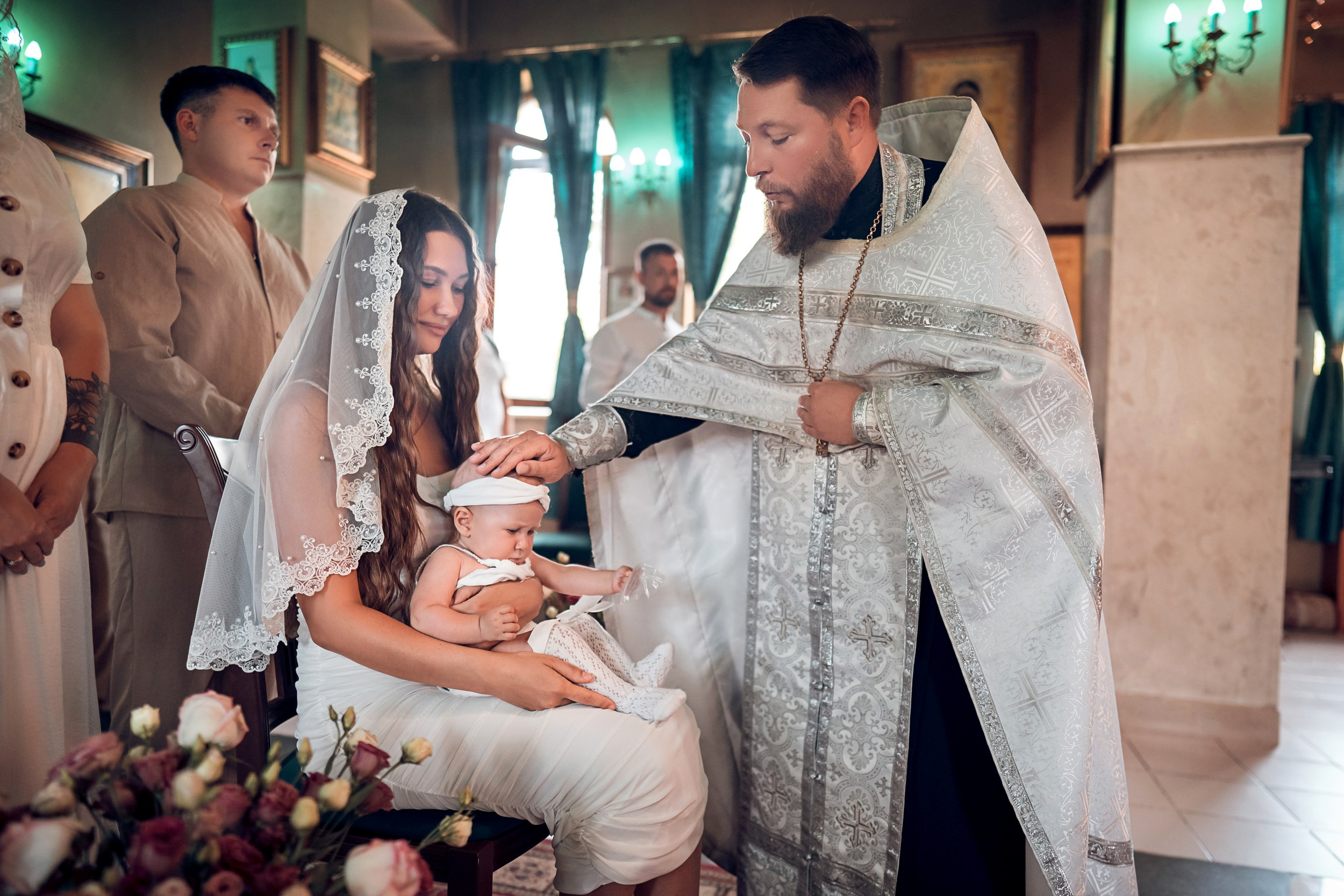 Крещение в храме Прп.Сергия Радонежского с. Орлиное. Церковный фотограф Севастополь