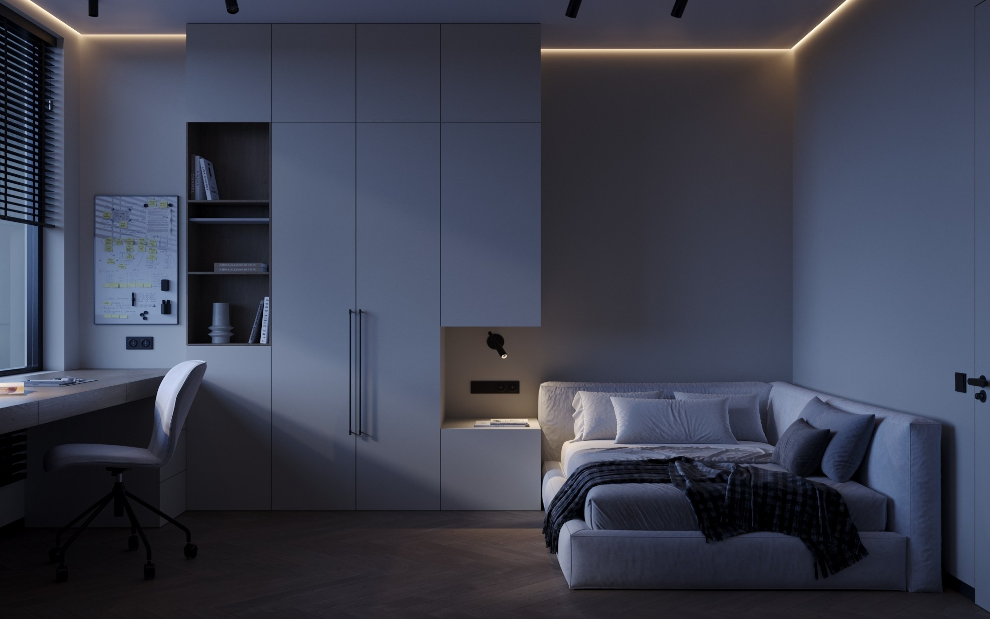 Интерьер квартиры в ЖК Небо. г. Москва. Главная