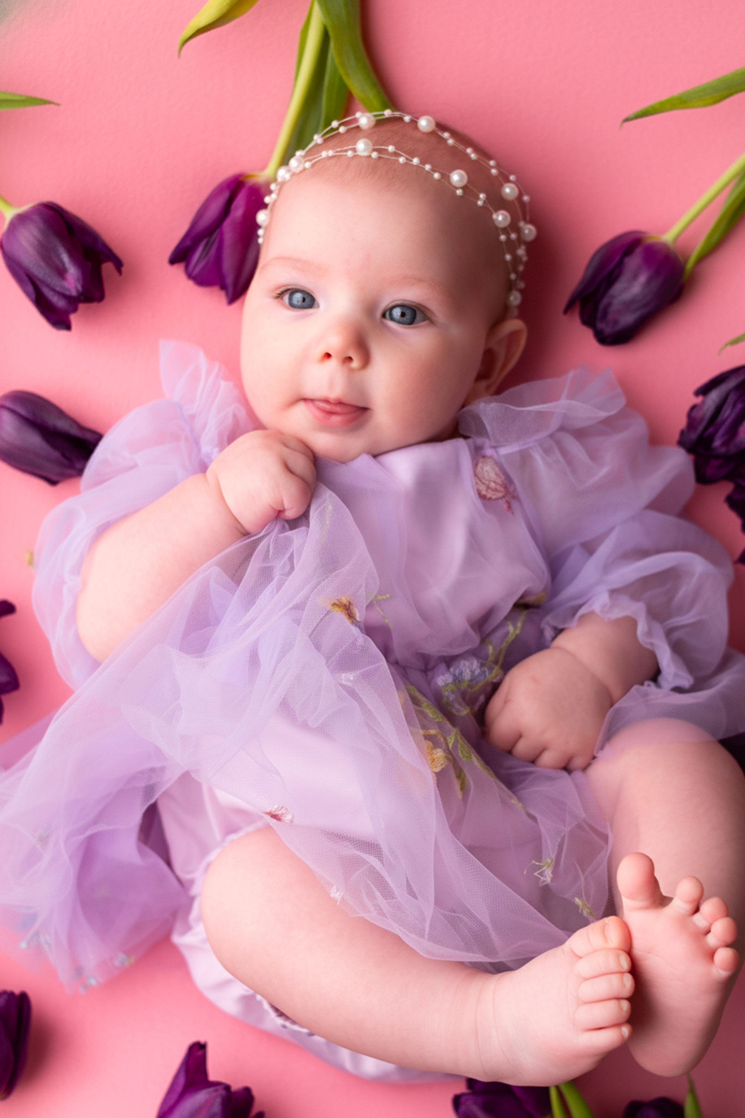 Полина 4 месяца. Первый кадр | newborn фотограф | Всеволожск