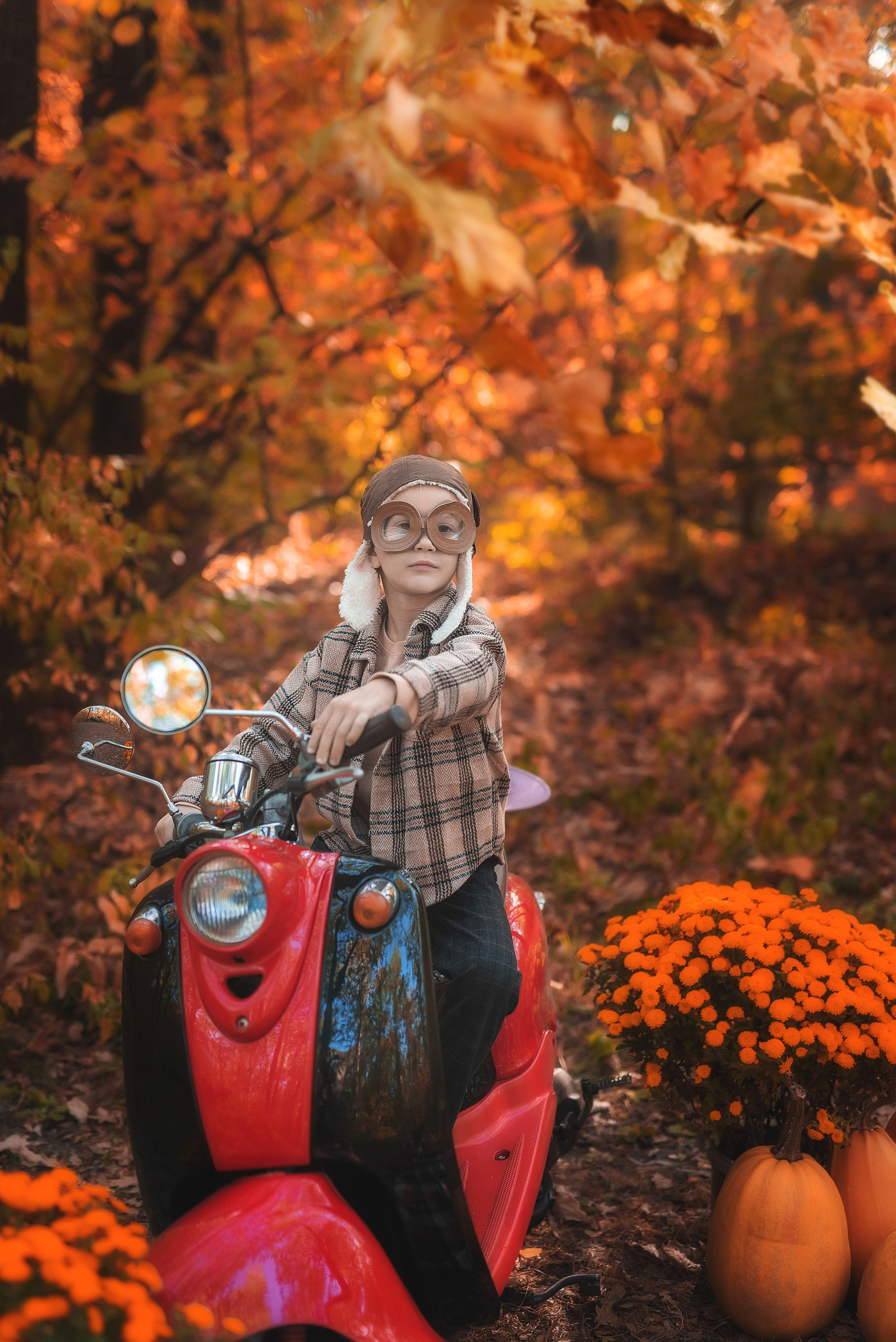 Осенняя фотосессия в лесу. Семейный, детский фотограф в Воронеже Анна Никитина