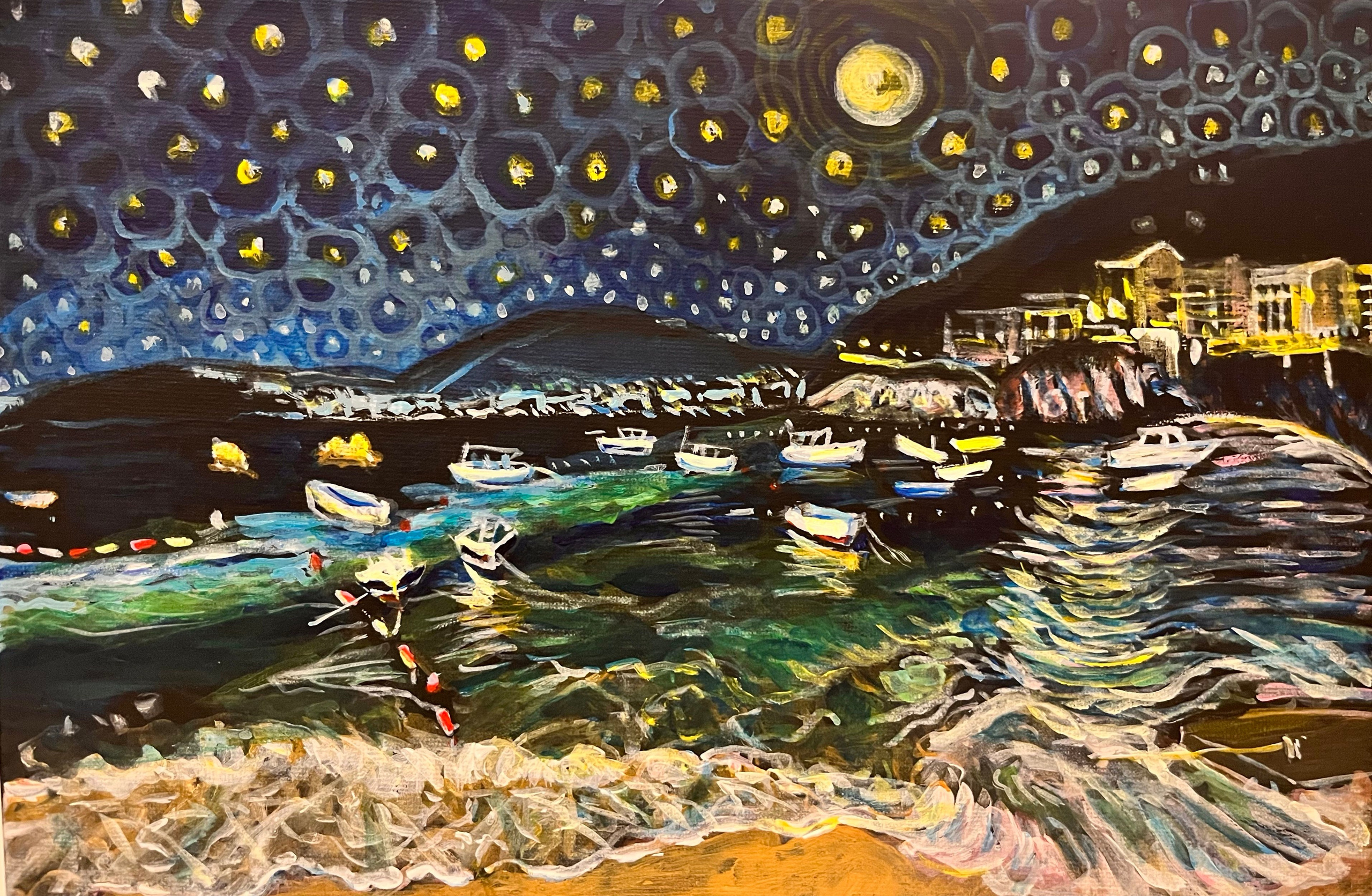 Night Sea 20/30 cm acrylic on canvas