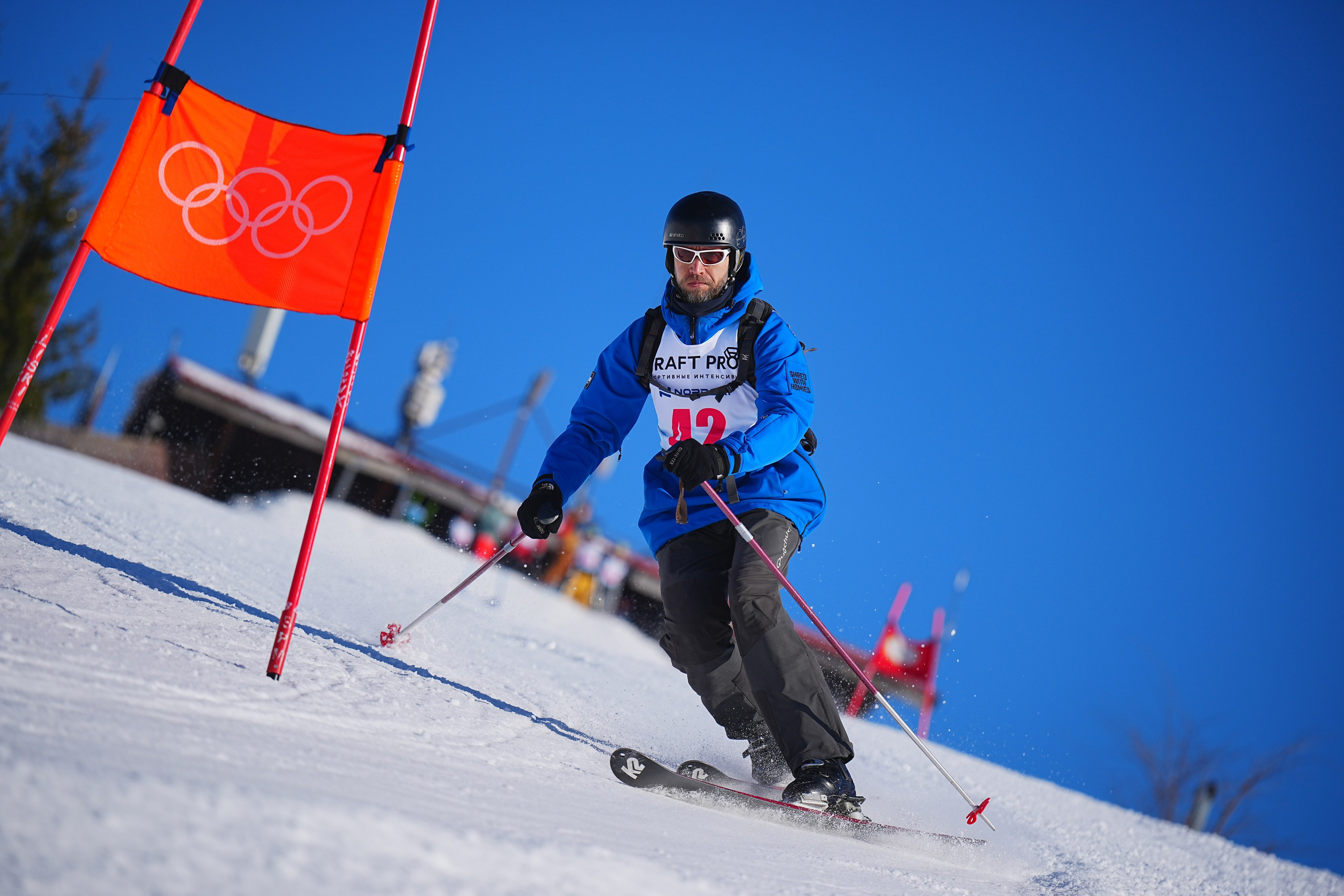Шуколово. Открытое Первенство МФТИ по горным лыжам. GS, Telemark, 2024. Фотограф Студитский Евгений