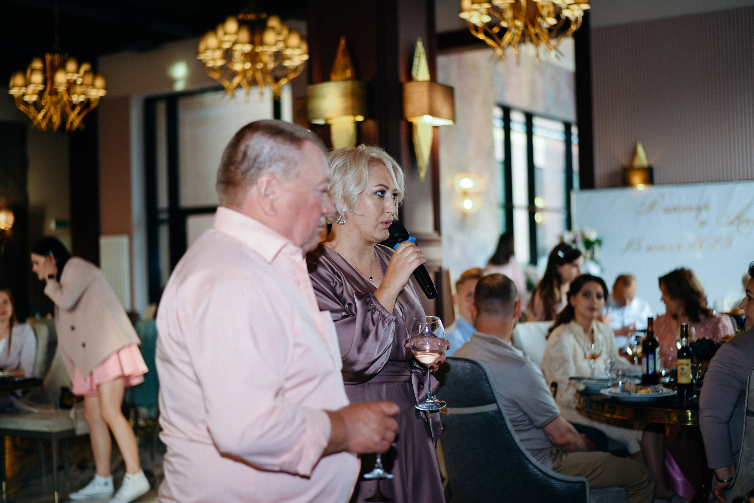 Виктор и Ангелина Банкет на 100 гостей Ресторан Segreto. Фотограф Лола Волна, город Москва