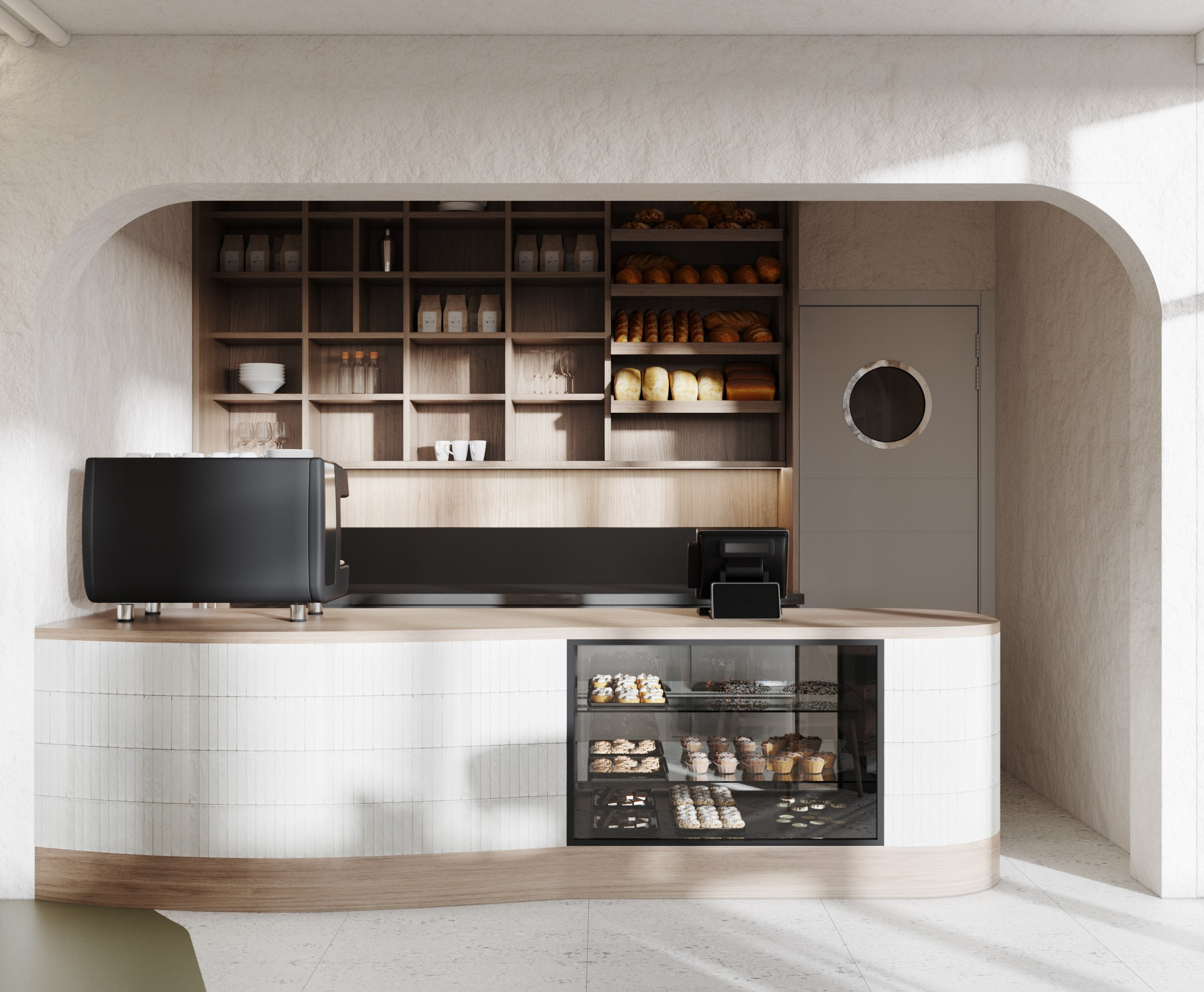 Проект Кафе #1. Интерьерная 3D Визуализация