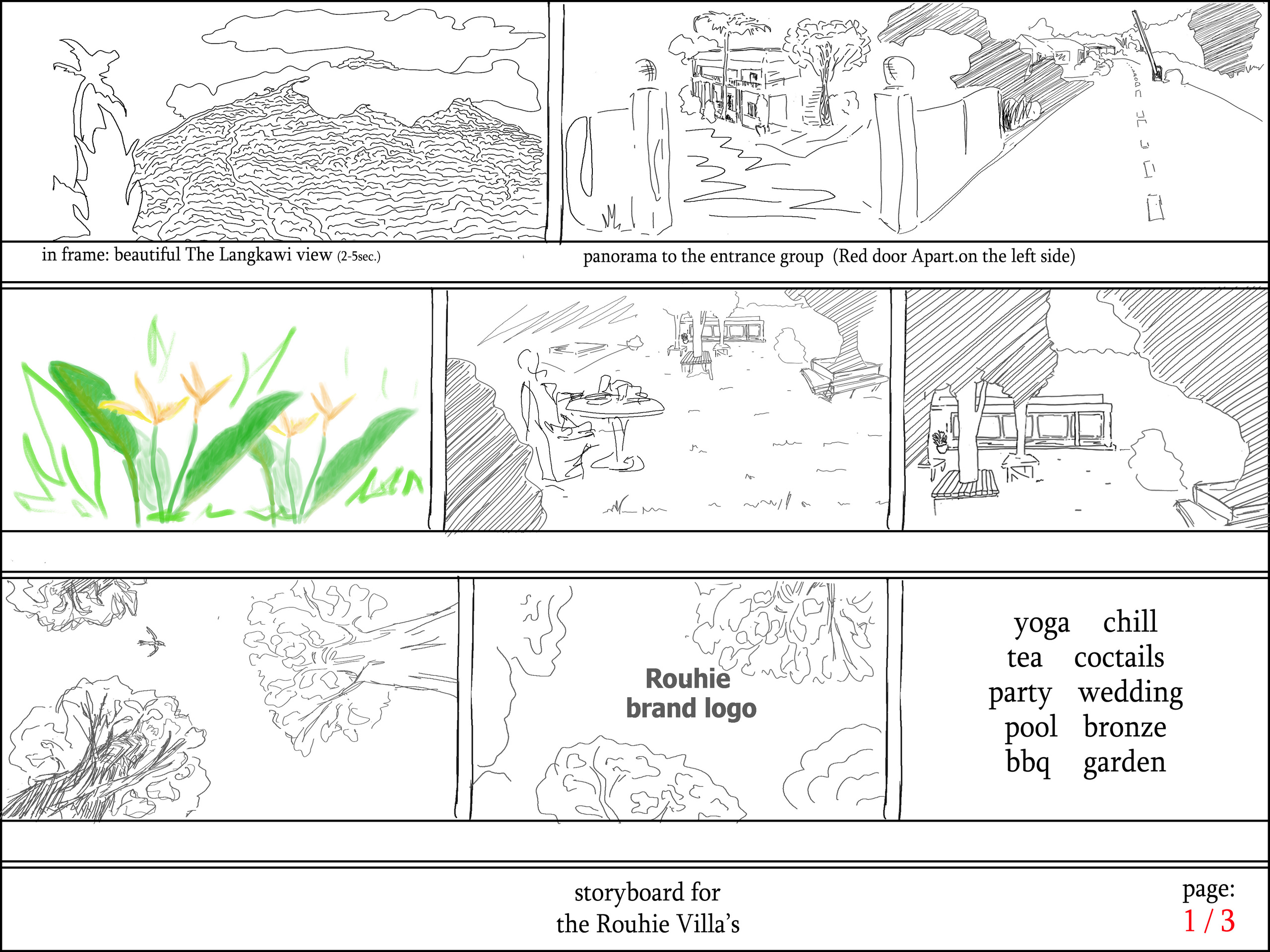 Эскиз, Расскадровка. Фотограф Евгений Казекин