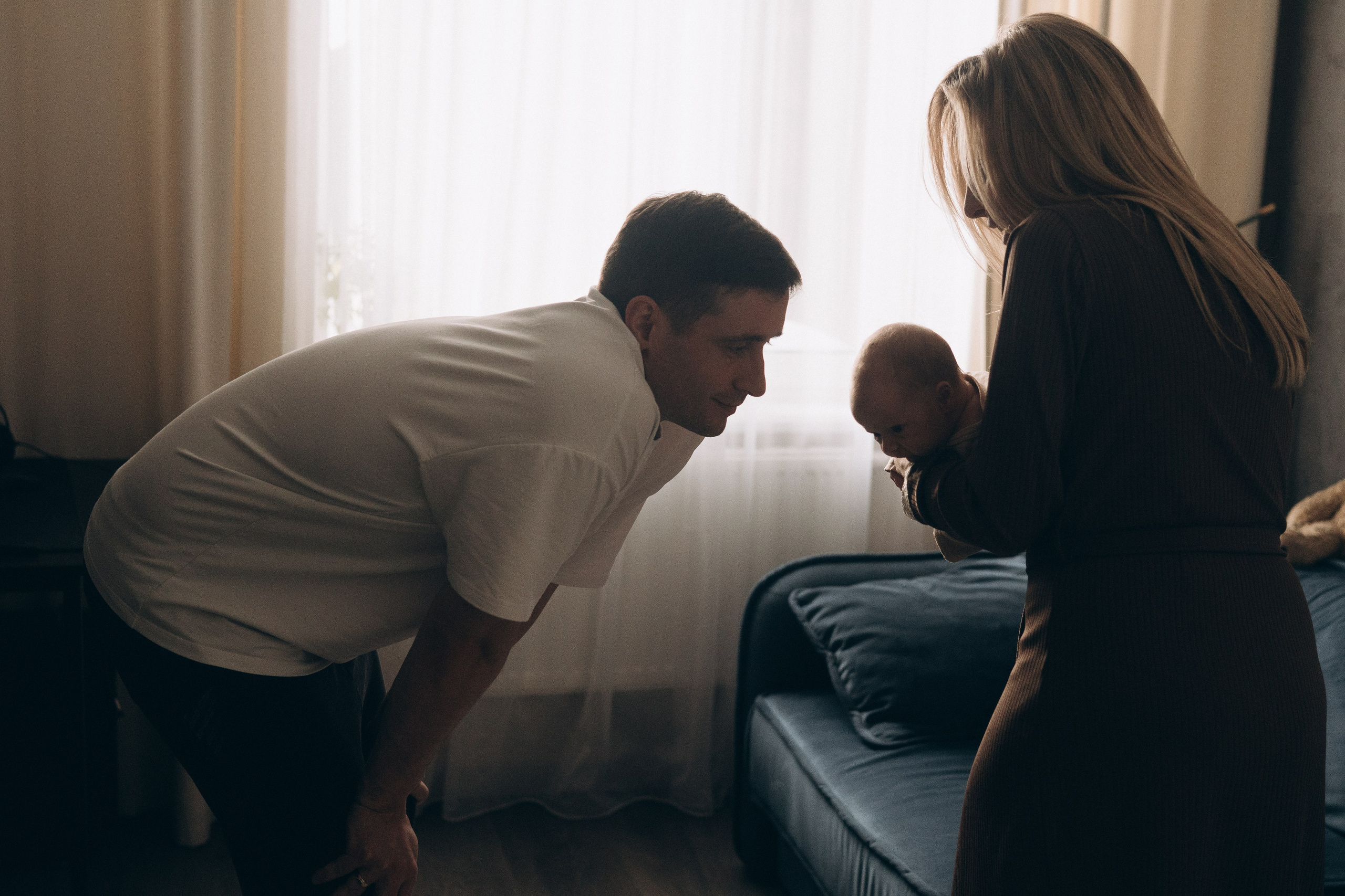 Домашняя фотосессия новорожденного. Семейный, ньюборн фотограф, фотограф на роды в Москве, Виктория Тюльдюкова