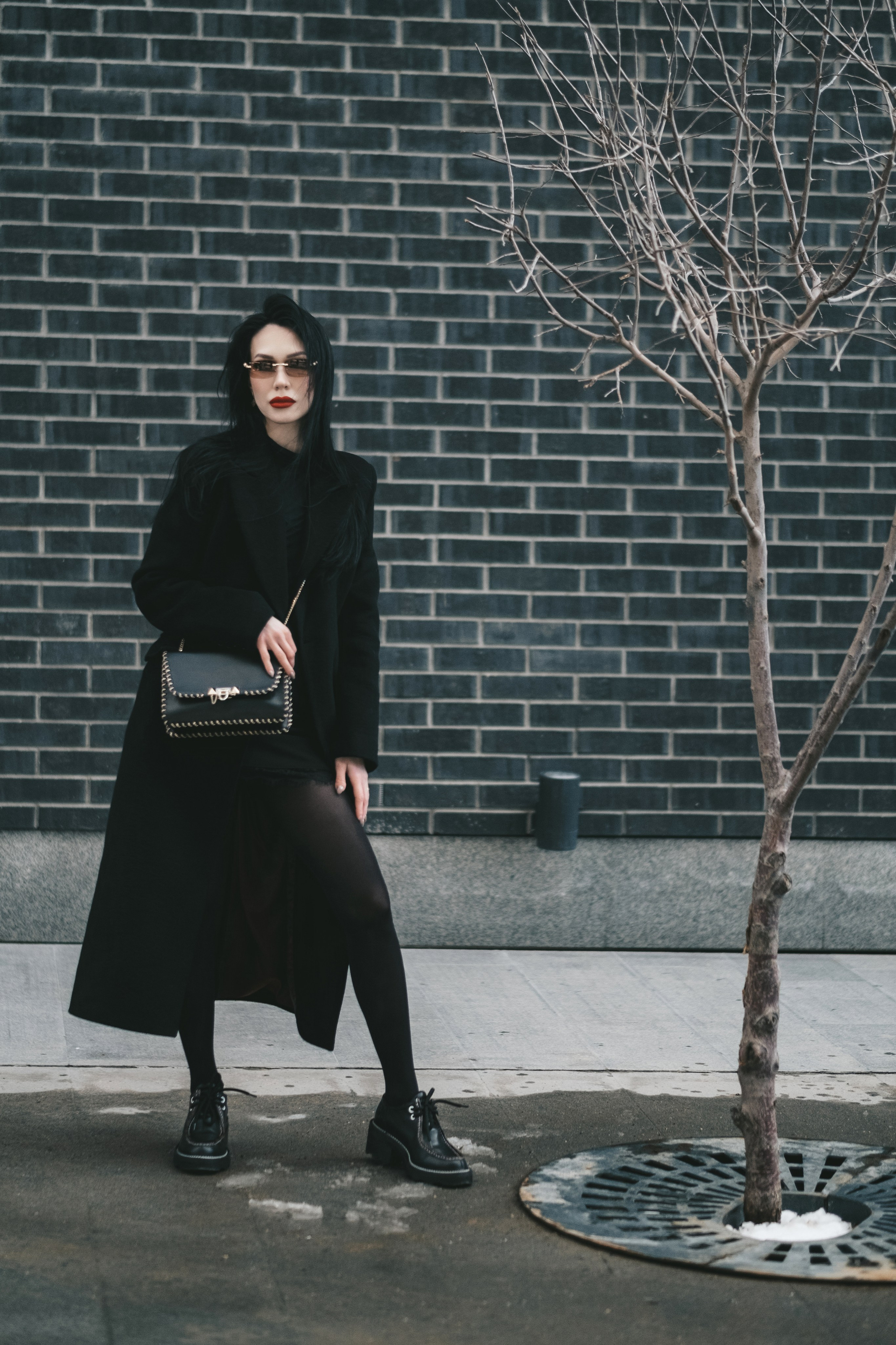 Первый прогулочный фотосет 2026. Портретный фотограф в Новосибирске