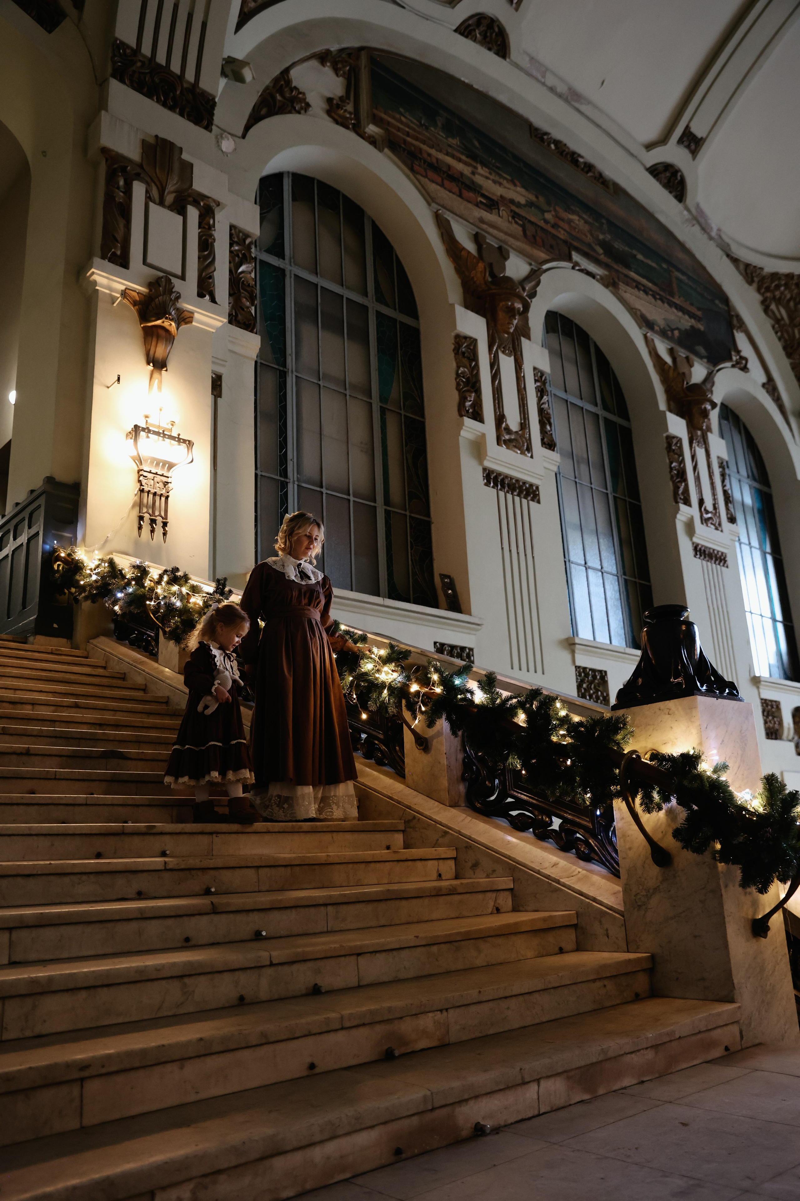 Ретро съемка на Витебском вокзале. Фотограф — Татьяна Кириллова, г. Санкт-Петербург