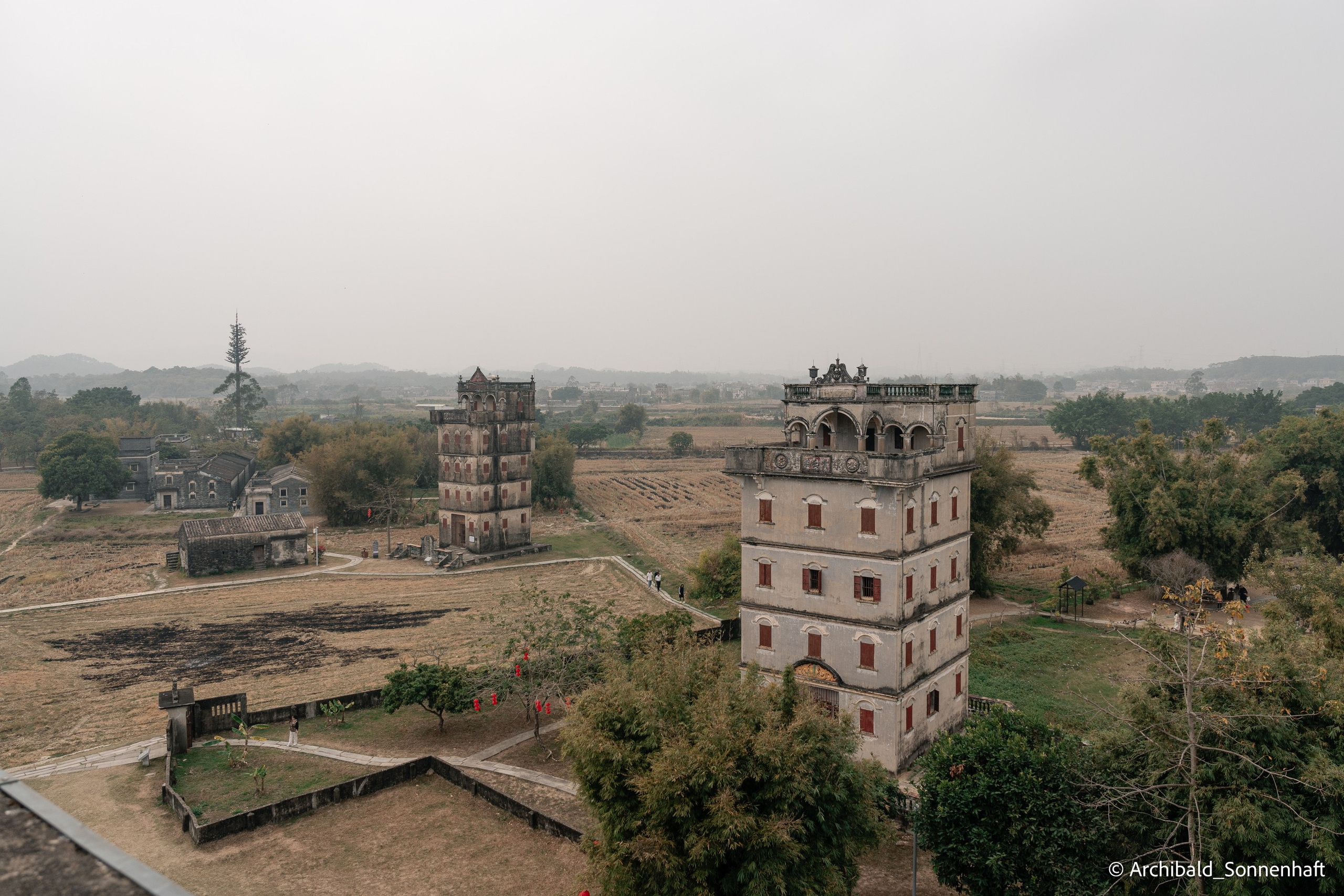 Diaolou in Kaiping. Photographer in Guangzhou, China. Archibald Sonnenhaft