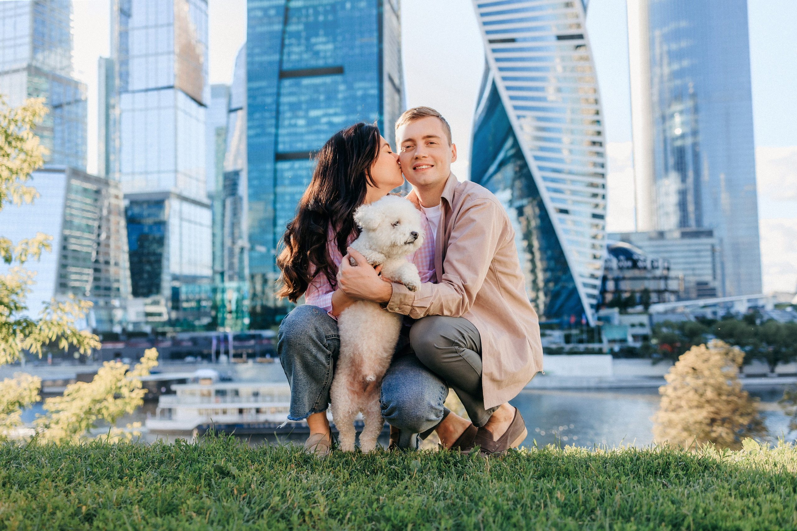 Марина, Данил и Бруно. Фотограф-анималист Елена Радченко, Москва