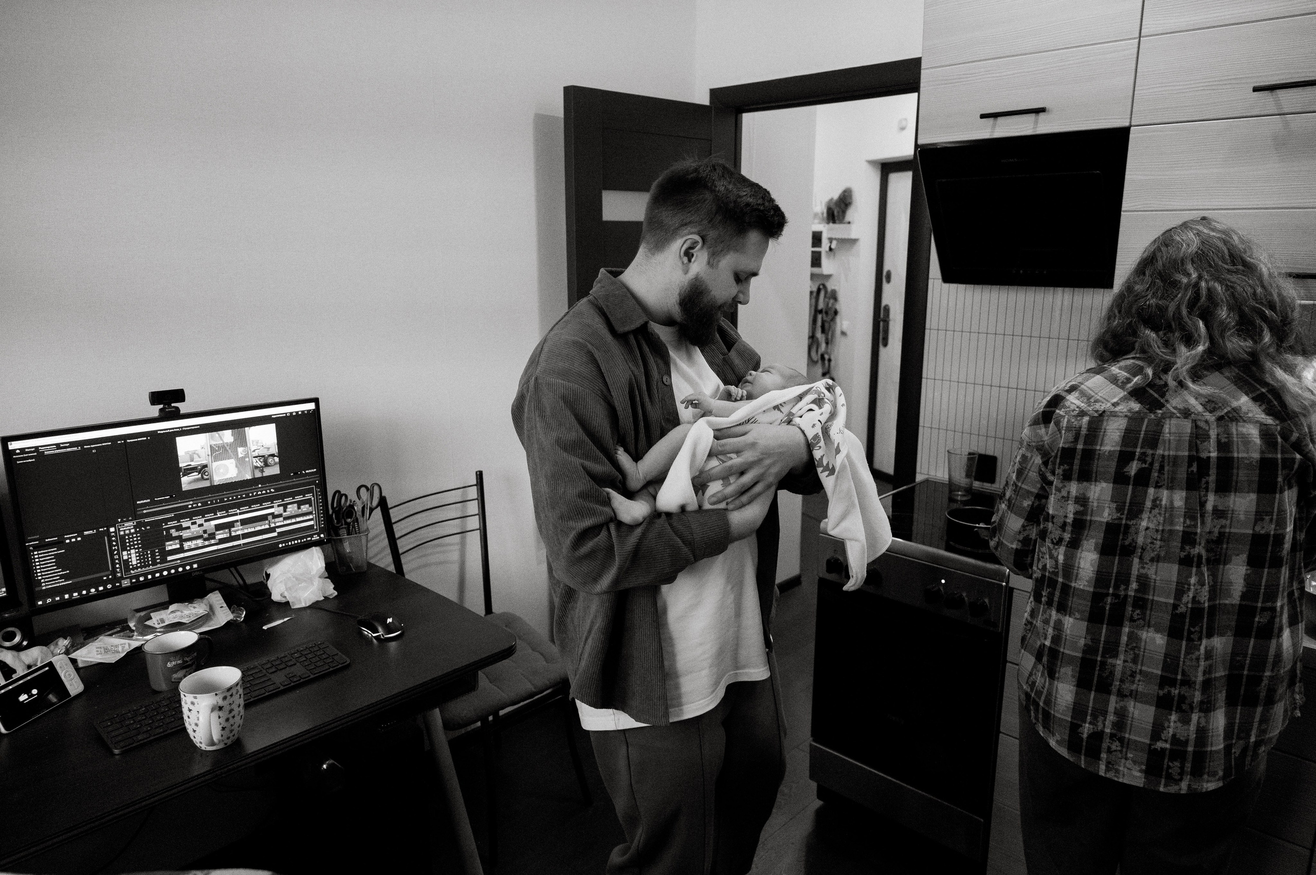 Лизавета, Никита и Мирослава. Фотограф беременности и семьи, домашние съемки, Ньюборн